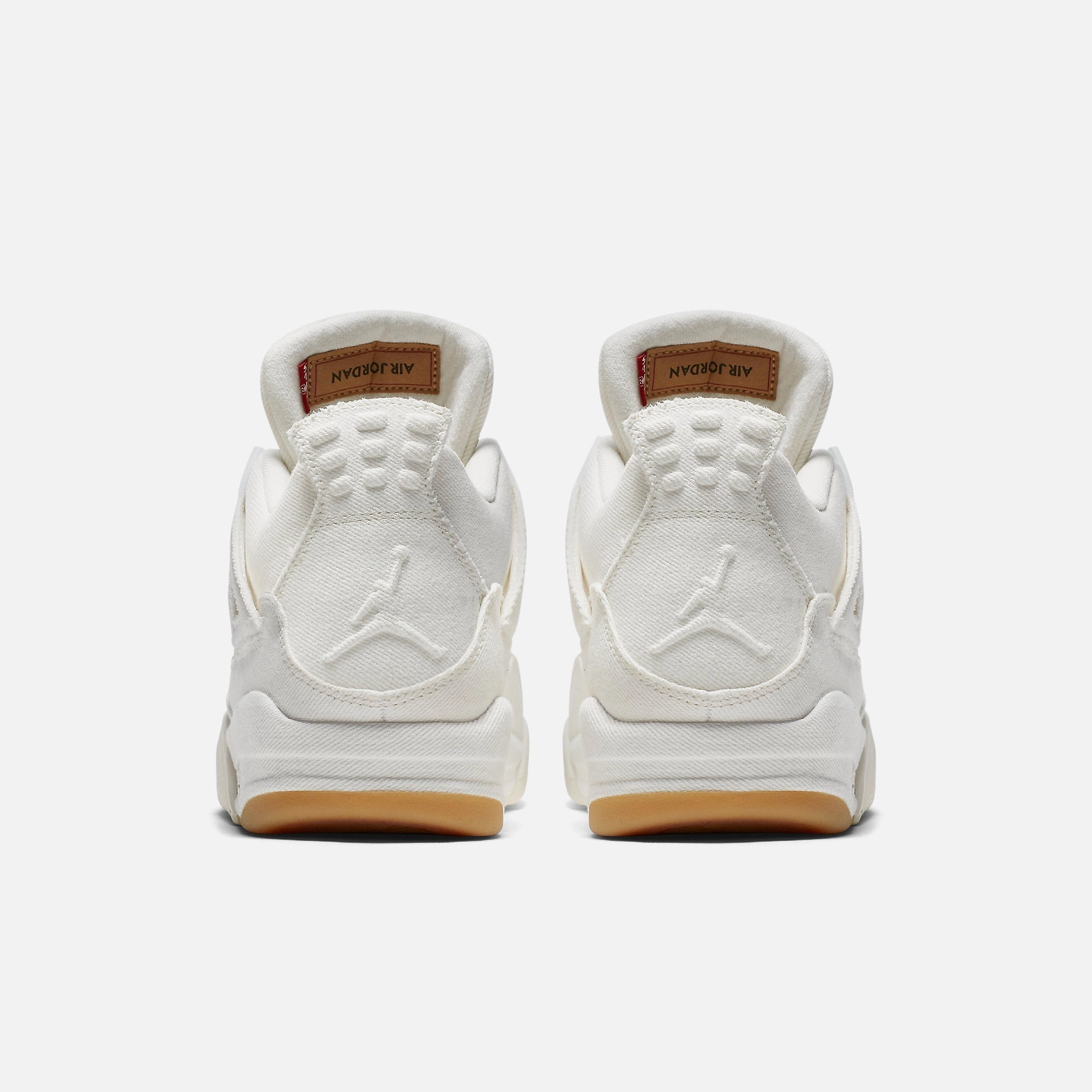 (Men's) Air Jordan 4 Retro Levi's NRG 'White Denim' (Blank Tag) (2018) AO2571-100 Air Jordan 4 Visible Air Unit Sneakers