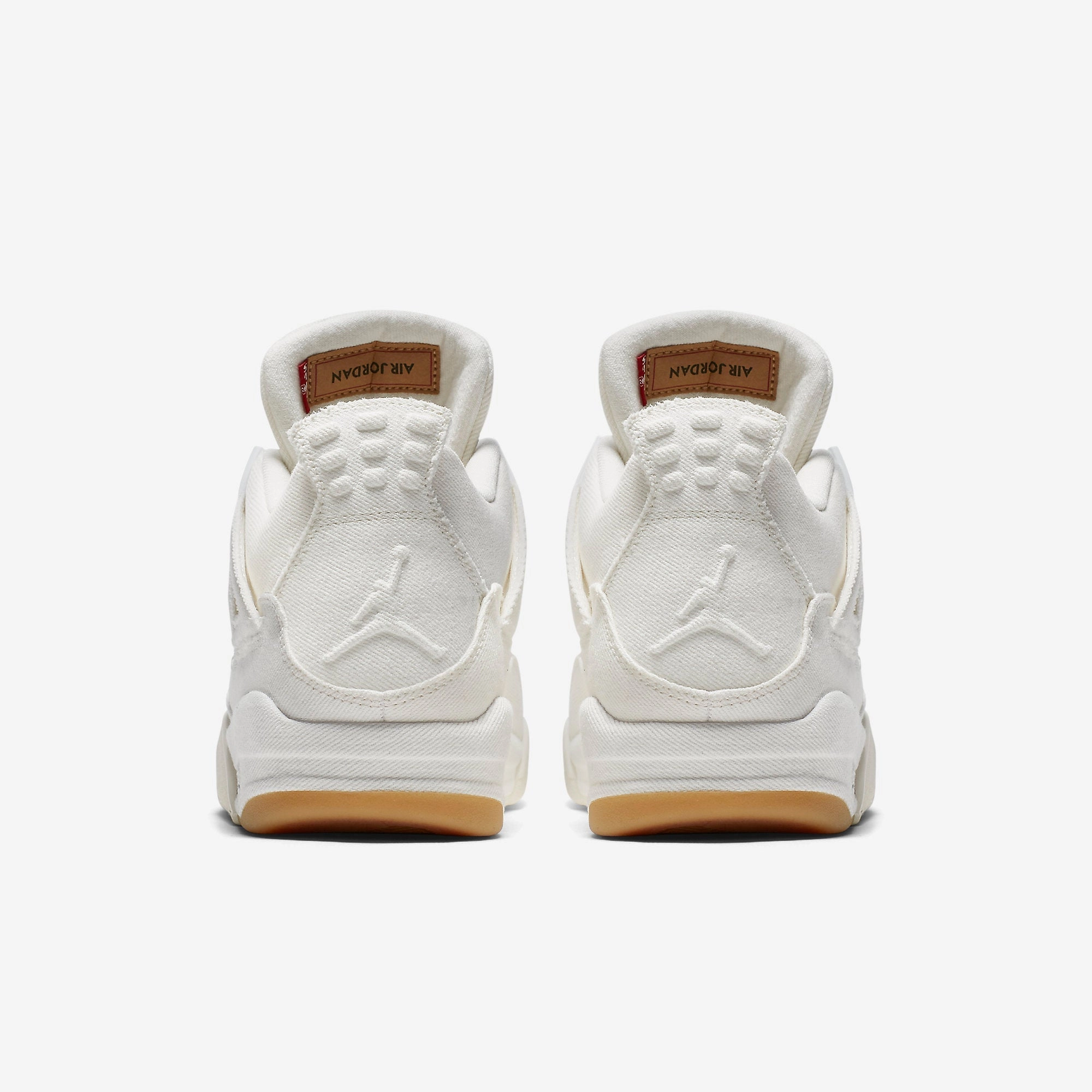 (Men's) Air Jordan 4 Retro Levi's NRG 'White Denim' (Levi's Tag) (2018) AO2571-100 Air Jordan 4 Visible Air Unit Sneakers