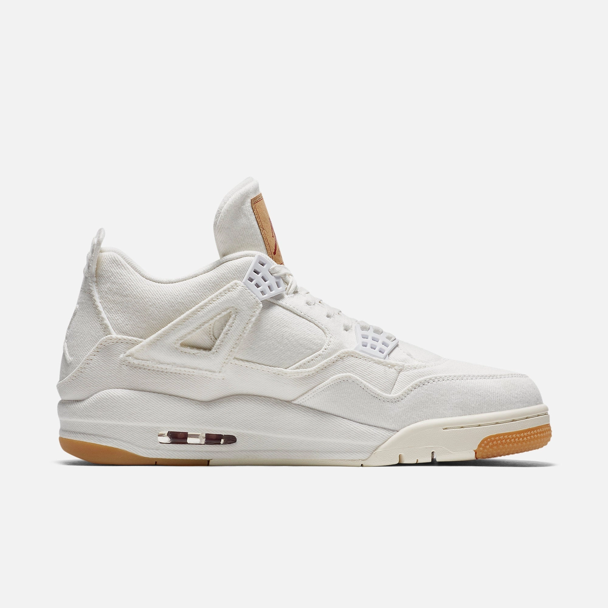(Men's) Air Jordan 4 Retro Levi's NRG 'White Denim' (Levi's Tag) (2018) AO2571-100 Air Jordan 4 Visible Air Unit Sneakers
