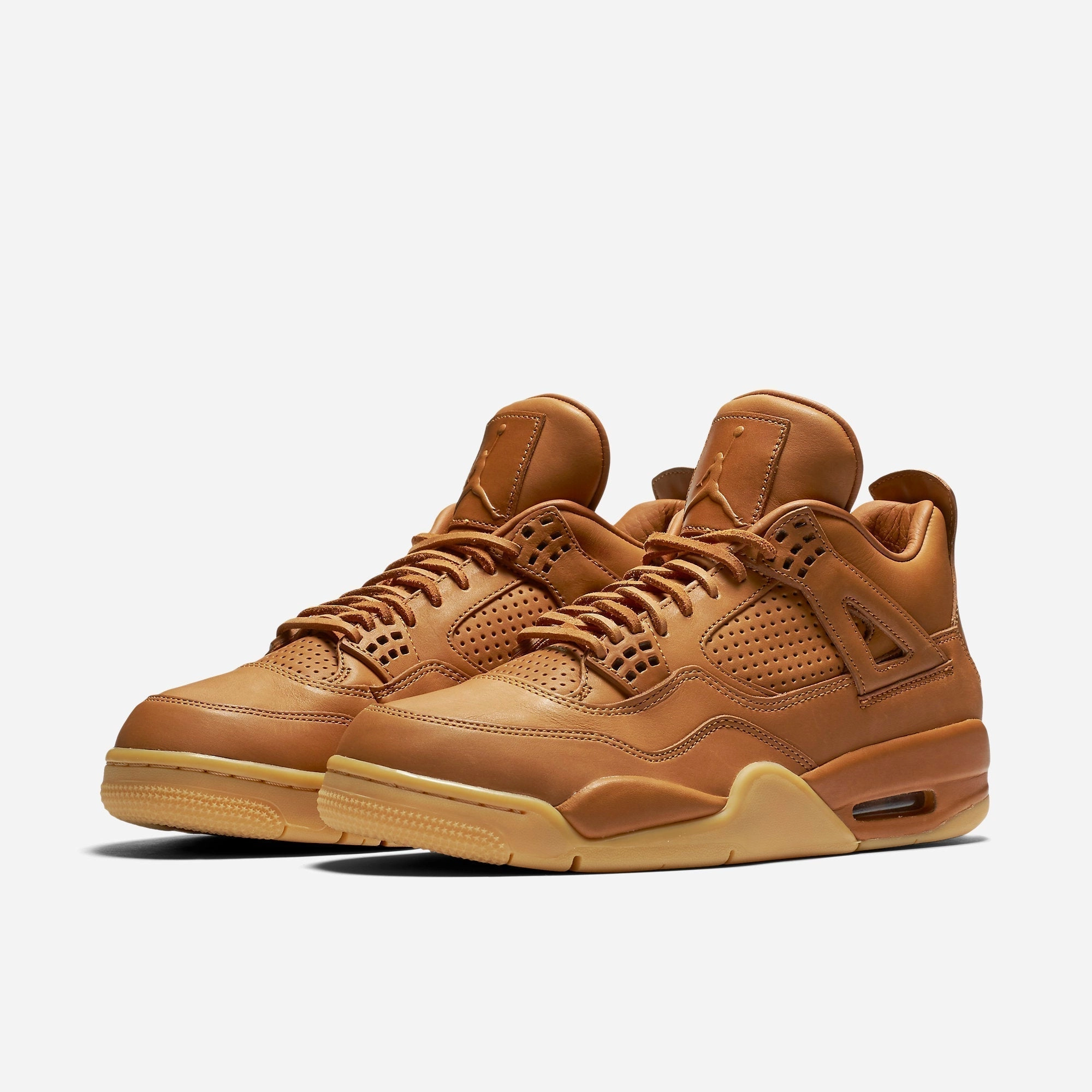 (Men's) Air Jordan 4 Retro Premium 'Pinnacle Ginger Wheat' (2016) 819139-205 Air Jordan 4 Visible Air Unit Sneakers