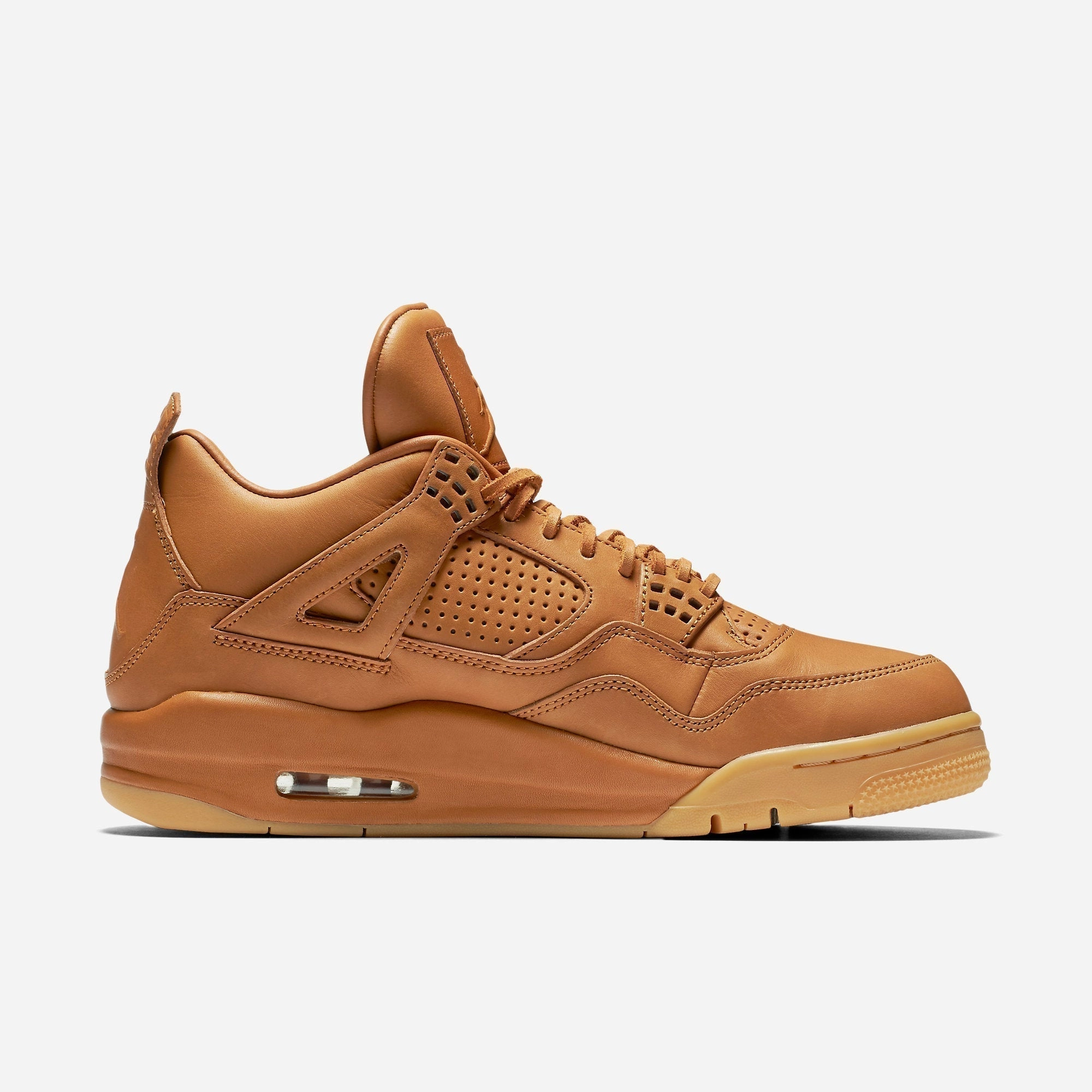(Men's) Air Jordan 4 Retro Premium 'Pinnacle Ginger Wheat' (2016) 819139-205 Air Jordan 4 Visible Air Unit Sneakers