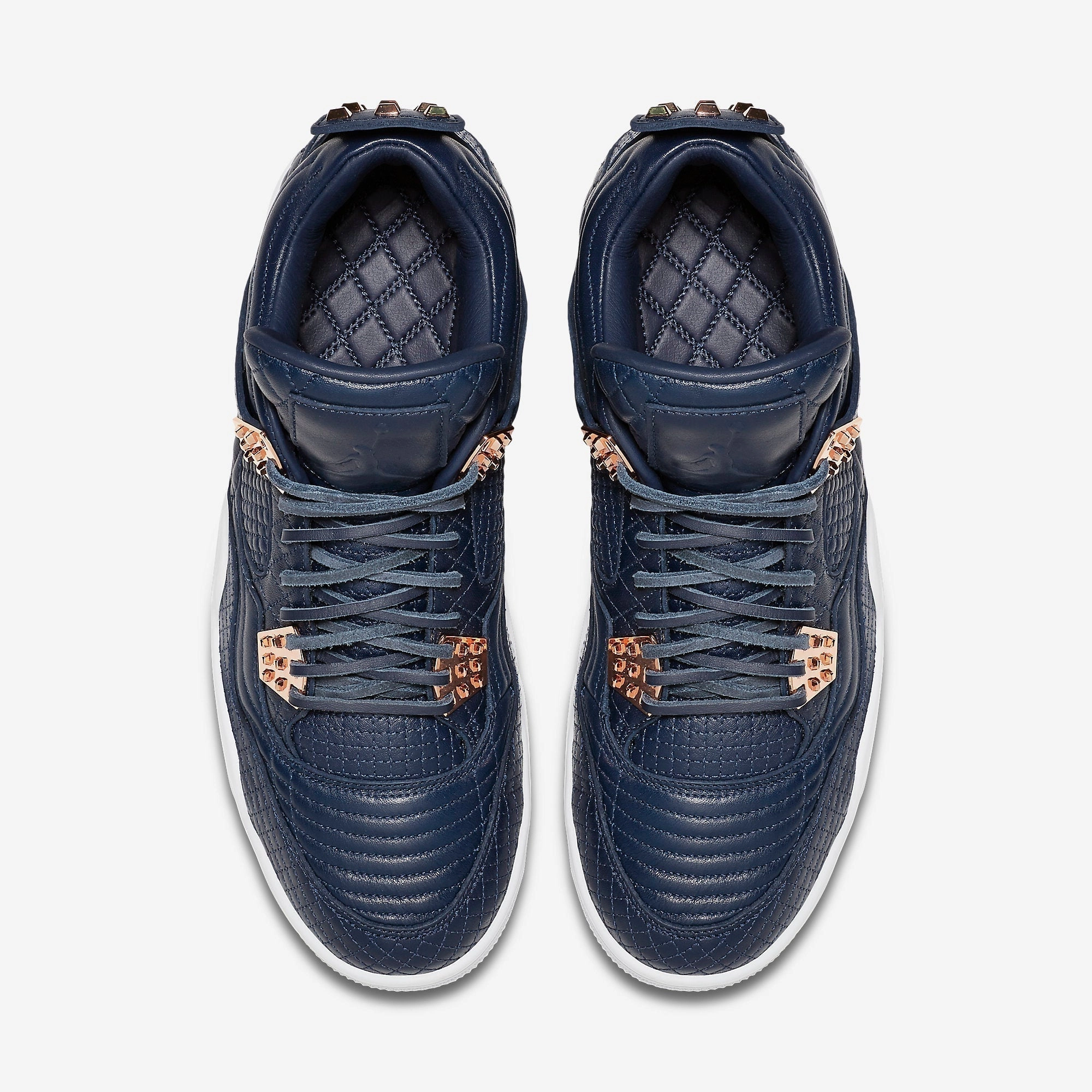 (Men's) Air Jordan 4 Retro Premium 'Pinnacle Obsidian' (2016) 819139-402 Air Jordan 4 Visible Air Unit Sneakers