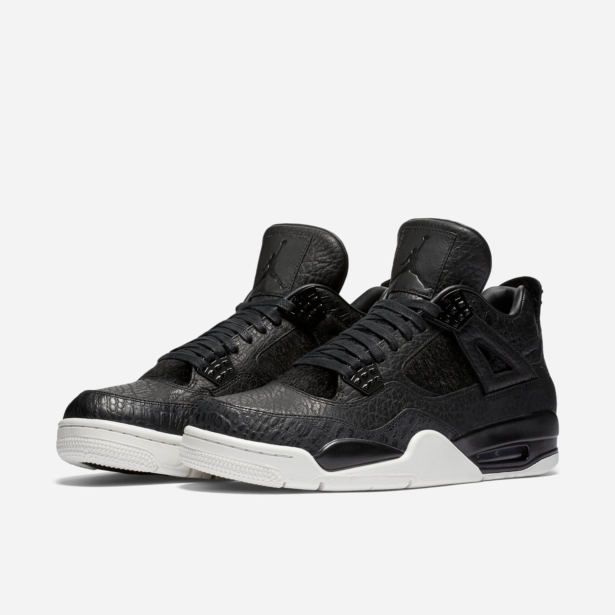 (Men's) Air Jordan 4 Retro Premium 'Pinnacle Pony Hair' (2016) 819139-010 Air Jordan 4 Visible Air Unit Sneakers
