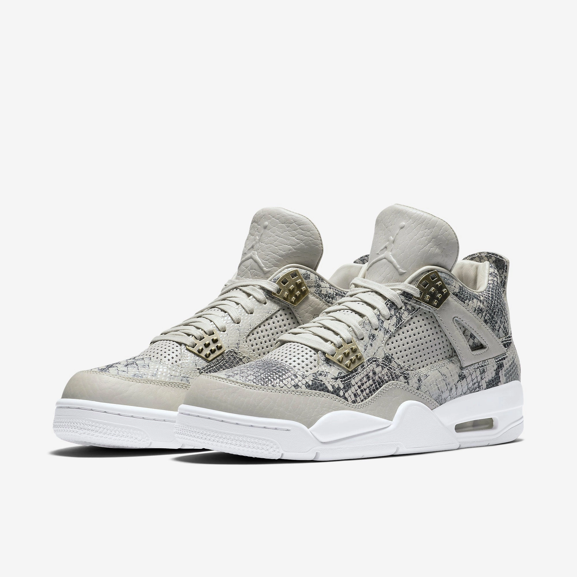 (Men's) Air Jordan 4 Retro Premium 'Pinnacle Snakeskin' (2016) 819139-030 Air Jordan 4 Visible Air Unit Sneakers