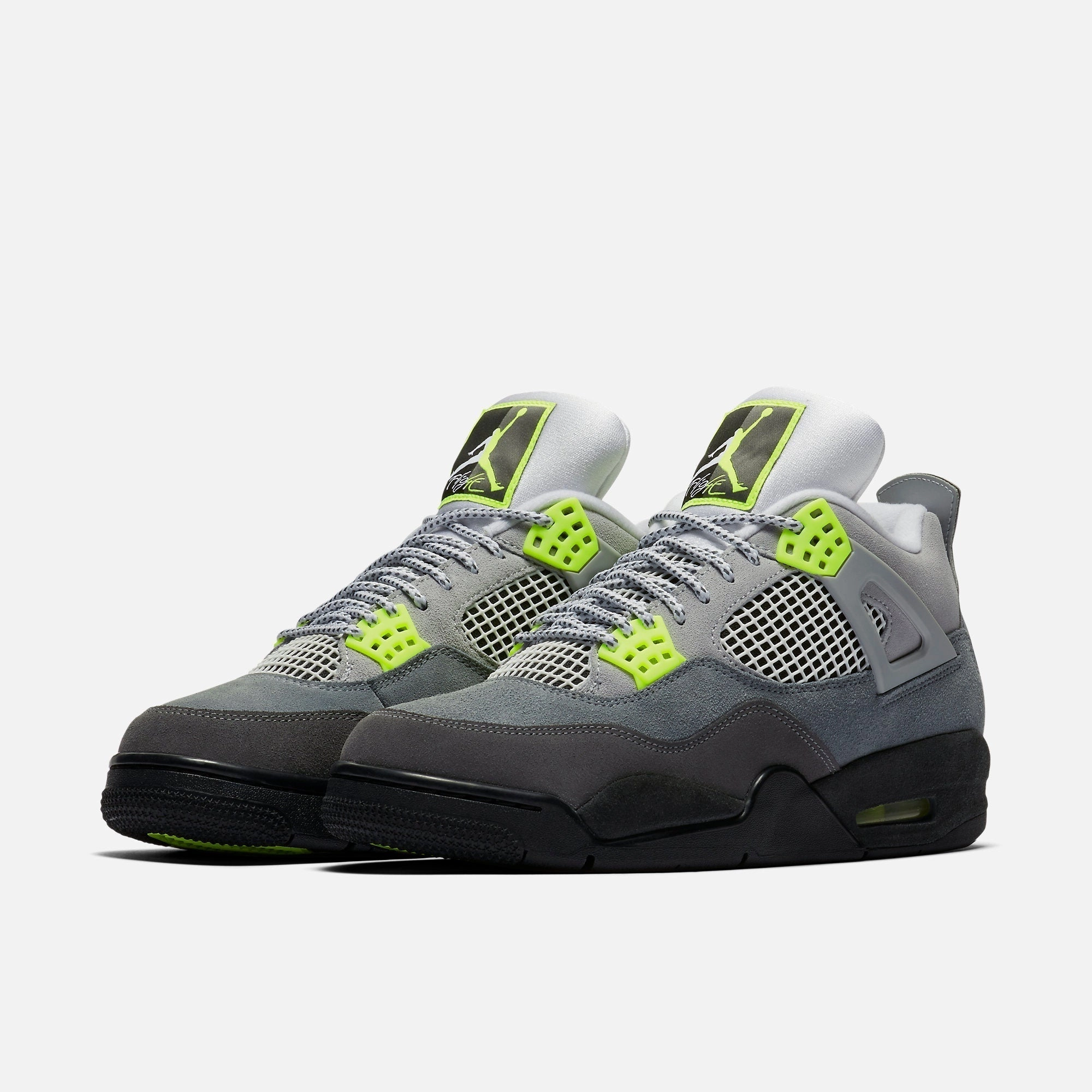 (Men's) Air Jordan 4 Retro SE 'Air Max 95 Neon' (2020) CT5342-007 Air Jordan 4 Visible Air Unit Sneakers