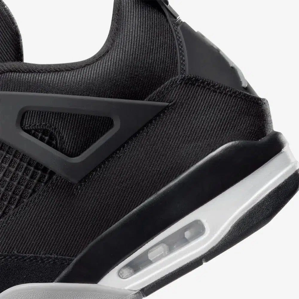 (Men's) Air Jordan 4 Retro SE 'Black Canvas' (2022) DH7138-006 Air Jordan 4 Visible Air Unit Sneakers