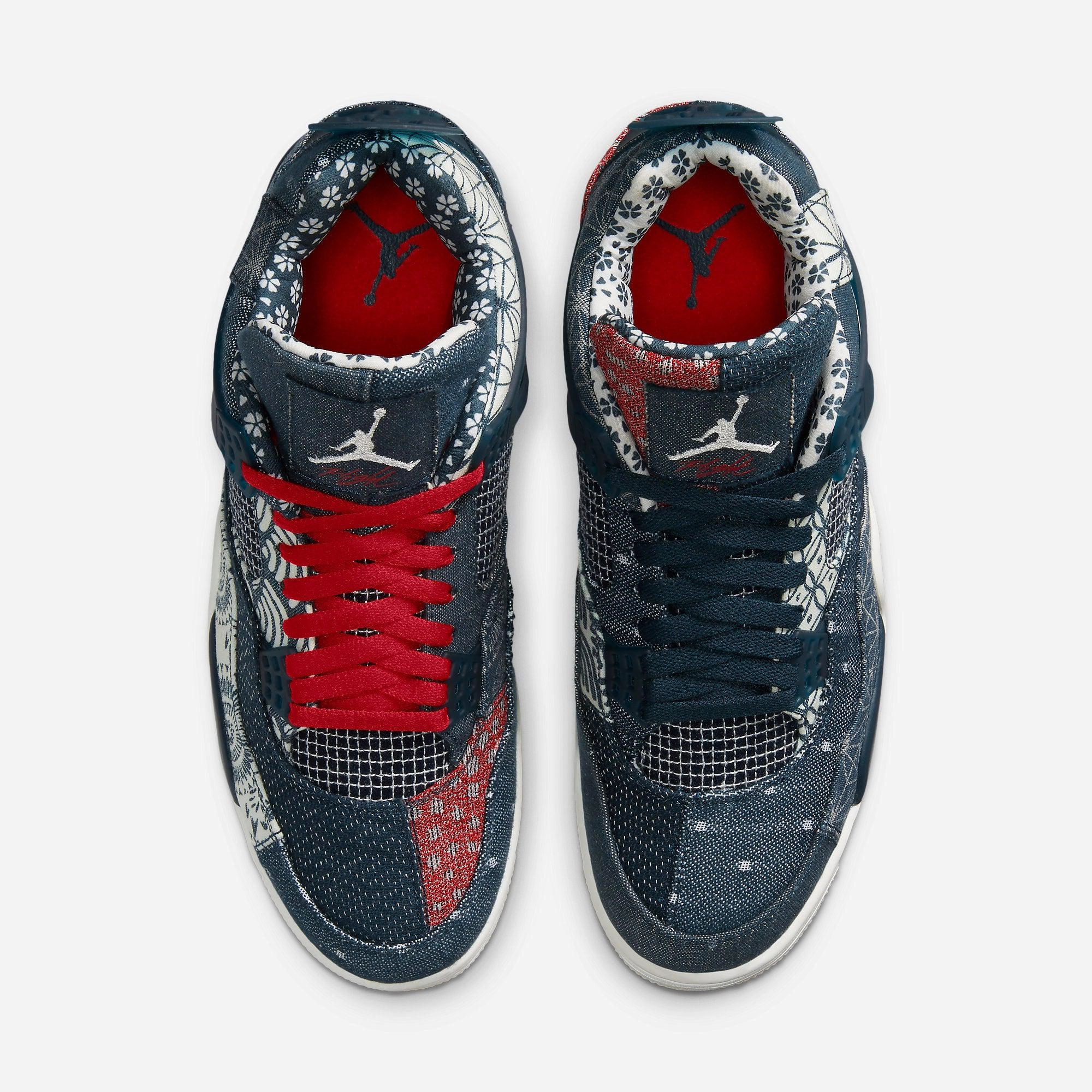(Men's) Air Jordan 4 Retro SE 'Sashiko' (2020) CW0898-400 Air Jordan 4 Visible Air Unit Sneakers