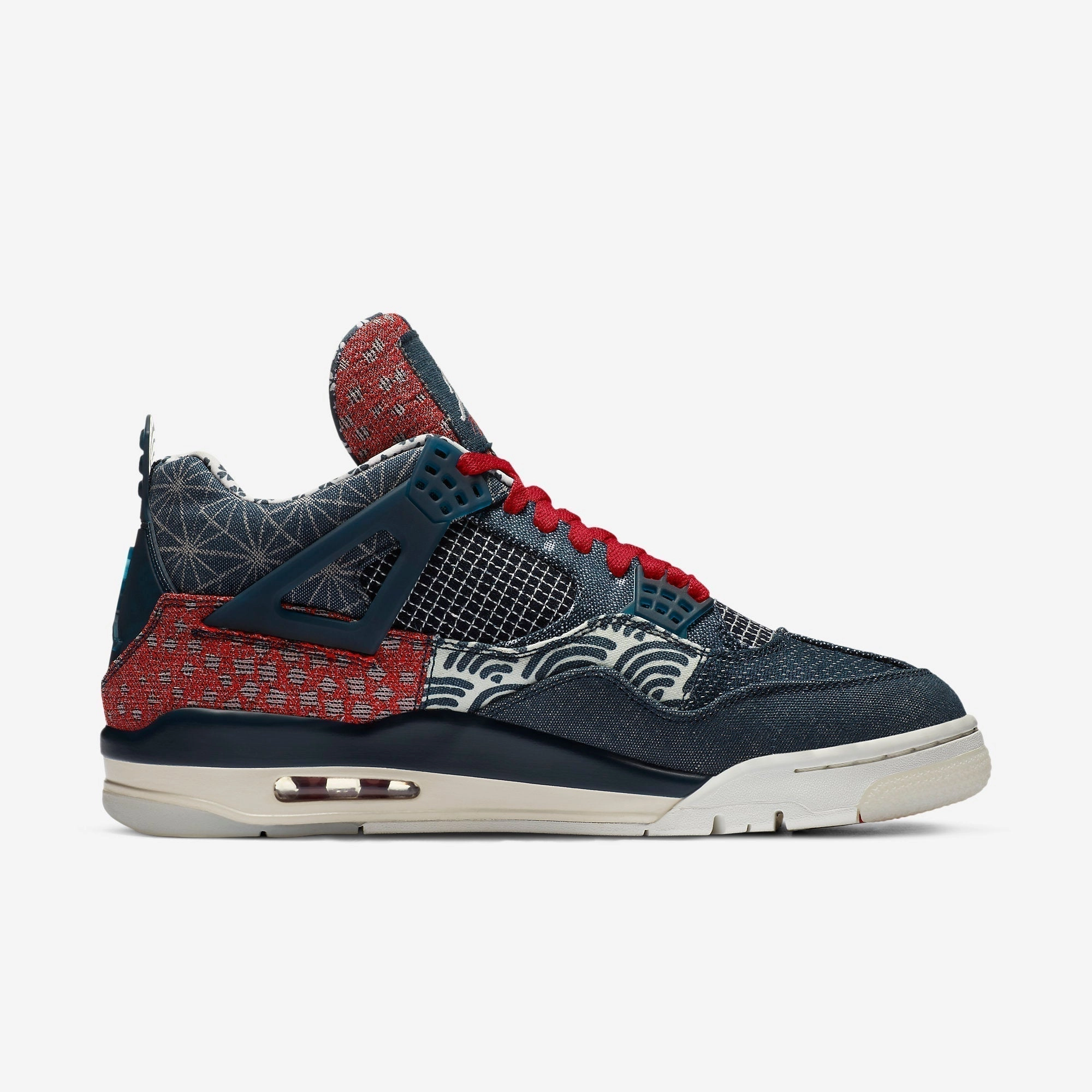 (Men's) Air Jordan 4 Retro SE 'Sashiko' (2020) CW0898-400 Air Jordan 4 Visible Air Unit Sneakers