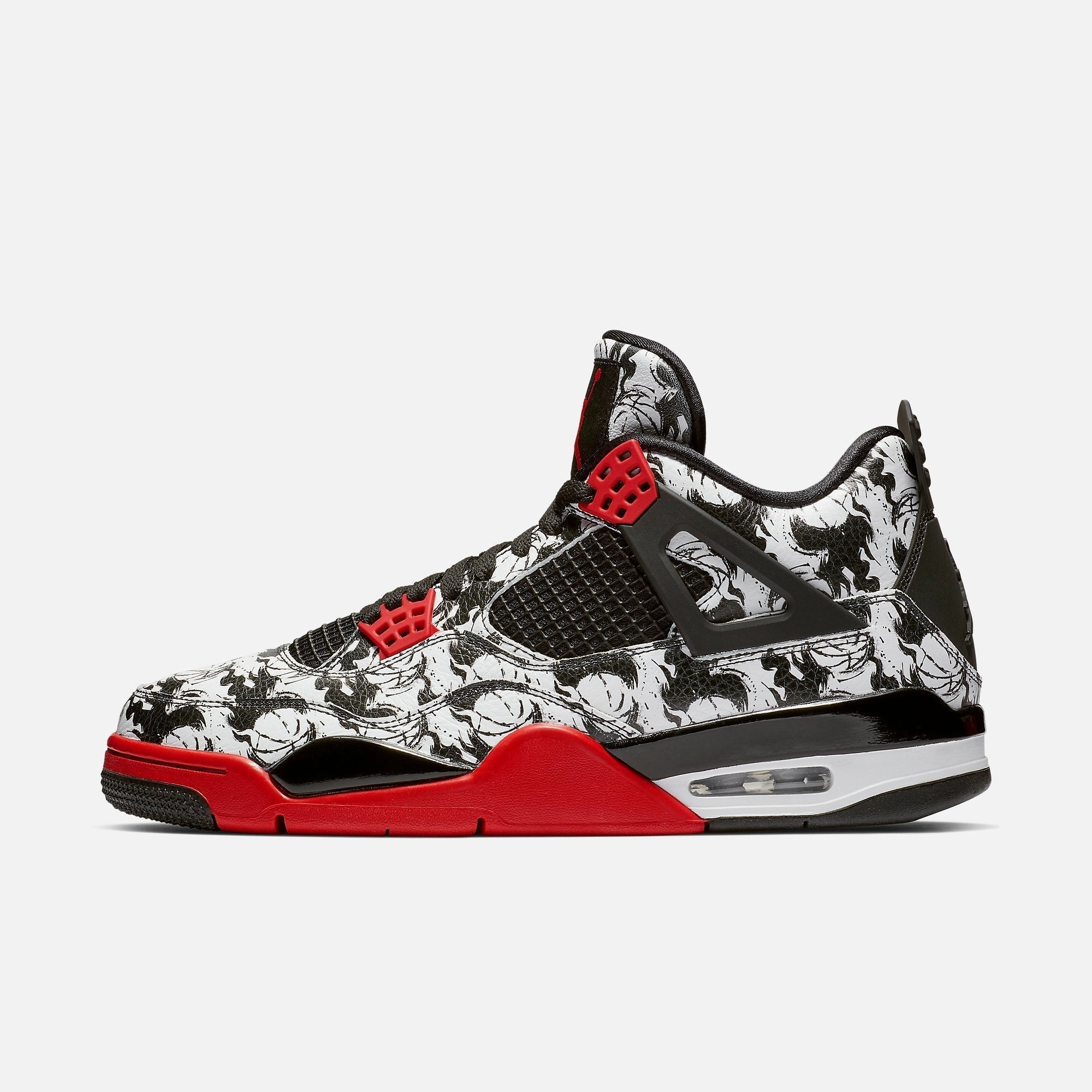(Men's) Air Jordan 4 Retro Single's Day 'Tattoo' (2018) BQ0897-006 Air Jordan 4 sneakers with visible air unit