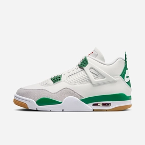 (Men's) Air Jordan 4 Retro SP x Nike SB 'Pine Green' (2023) DR5415-103 Air Jordan 4 sneakers with visible air unit
