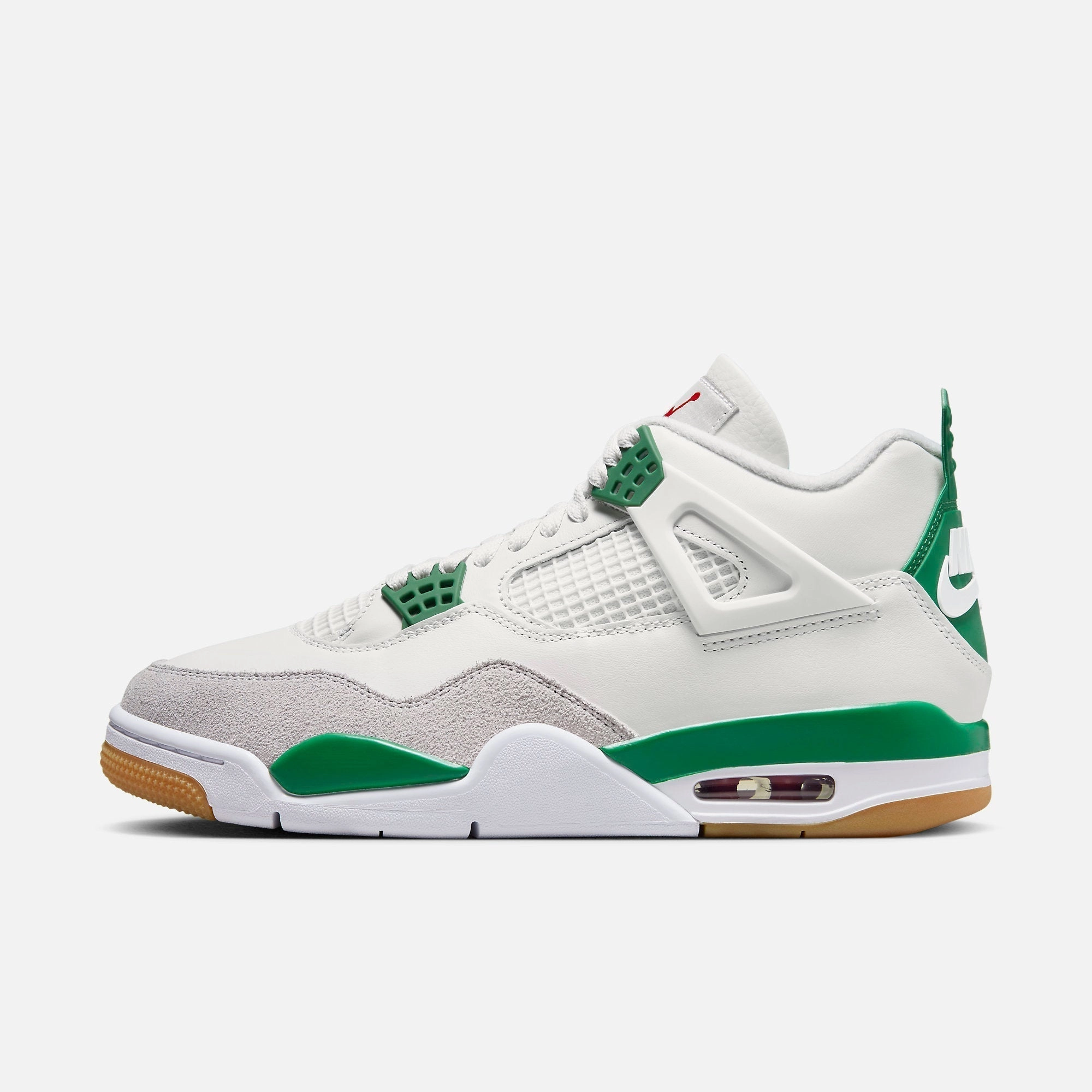(Men's) Air Jordan 4 Retro SP x Nike SB 'Pine Green' (2023) DR5415-103 Air Jordan 4 sneakers with visible air unit