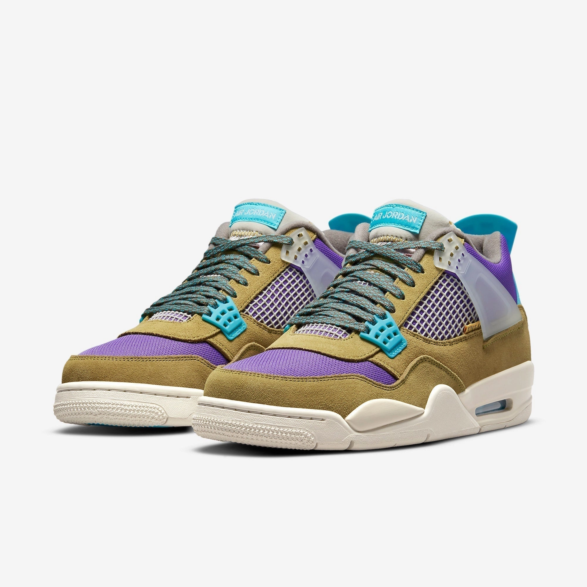 (Men's) Air Jordan 4 Retro SP x Union LA 'Desert Moss' (2021) DJ5718-300 Air Jordan 4 Visible Air Unit Sneakers