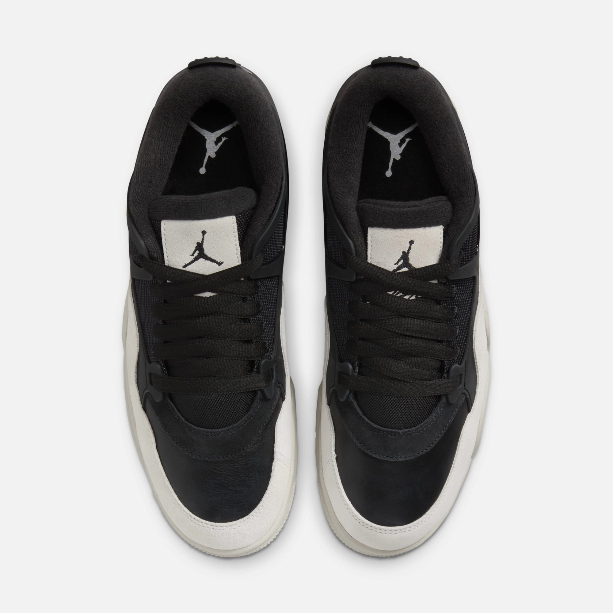 (Men's) Air Jordan 4 RM 'Black / Light Bone' (2024) FQ7939-001 Air Jordan 4 Visible Air Unit Sneakers