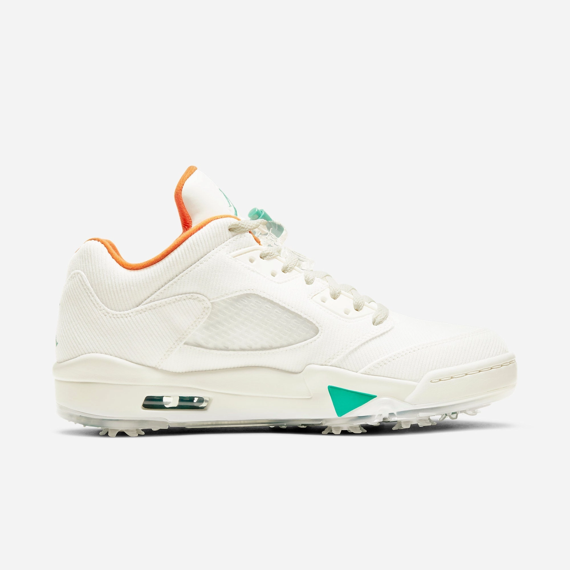 (Men's) Air Jordan 5 Low Golf M 'Lucky and Good' (2020) CW4204-100 Air Jordan 5 Mesh Panel Basketball Shoes
