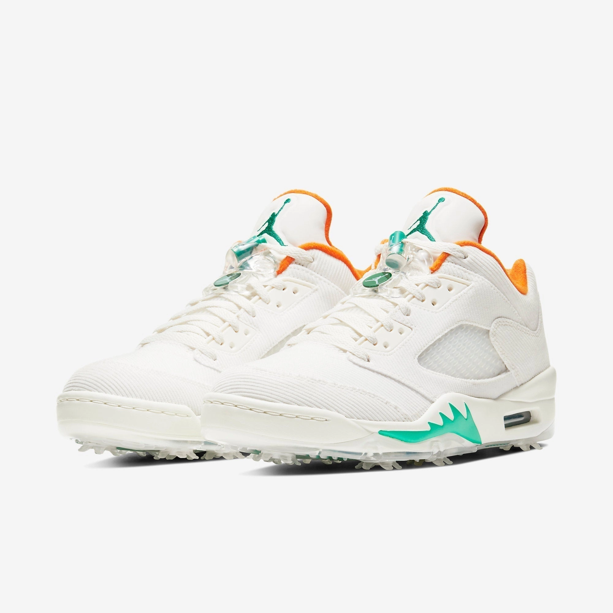 (Men's) Air Jordan 5 Low Golf M 'Lucky and Good' (2020) CW4204-100 Air Jordan 5 Mesh Panel Basketball Shoes