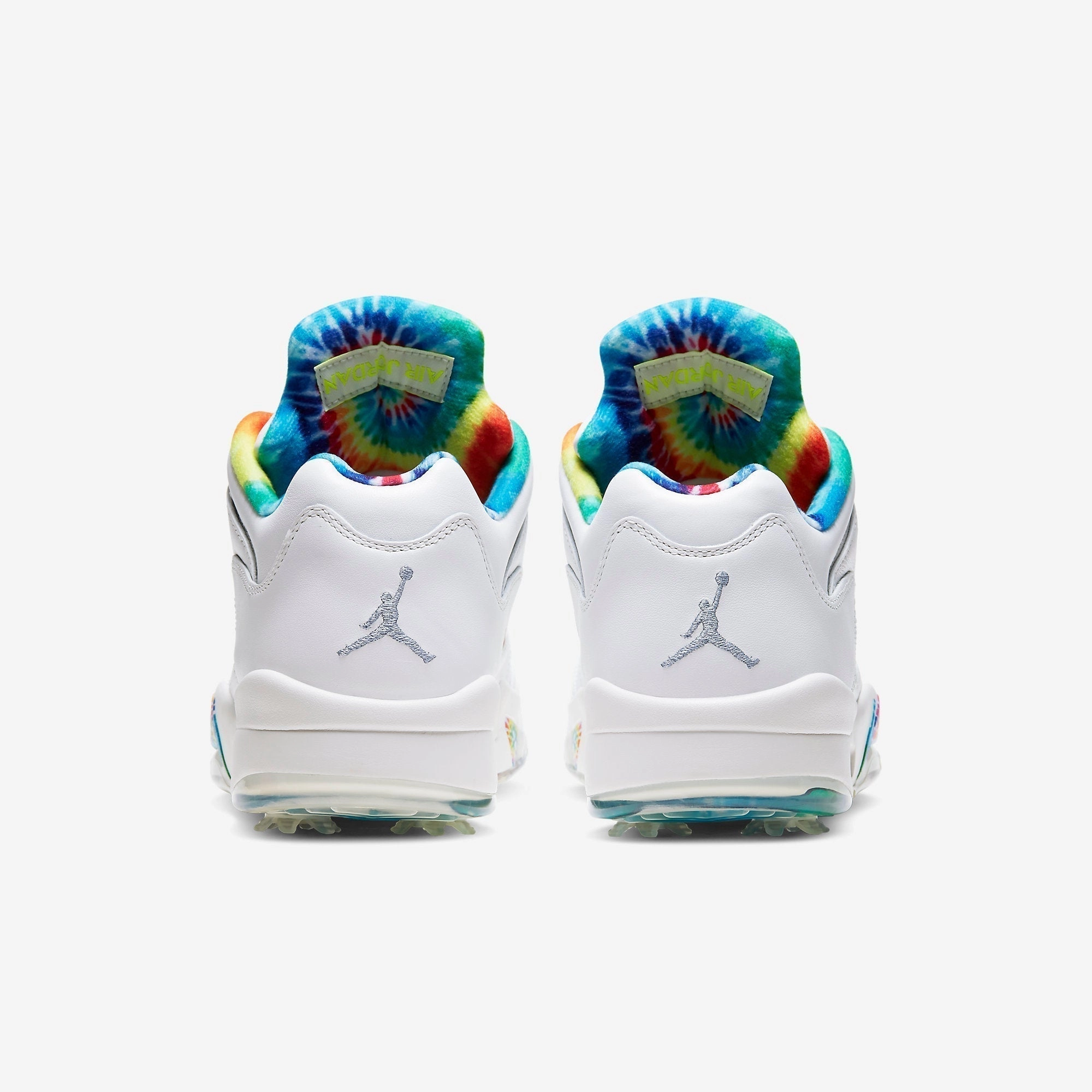 (Men's) Air Jordan 5 Low Golf P 'Tie-Dye Peace Love and Golf' (2020) CW4205-100 Air Jordan 5 Mesh Panel Basketball Shoes