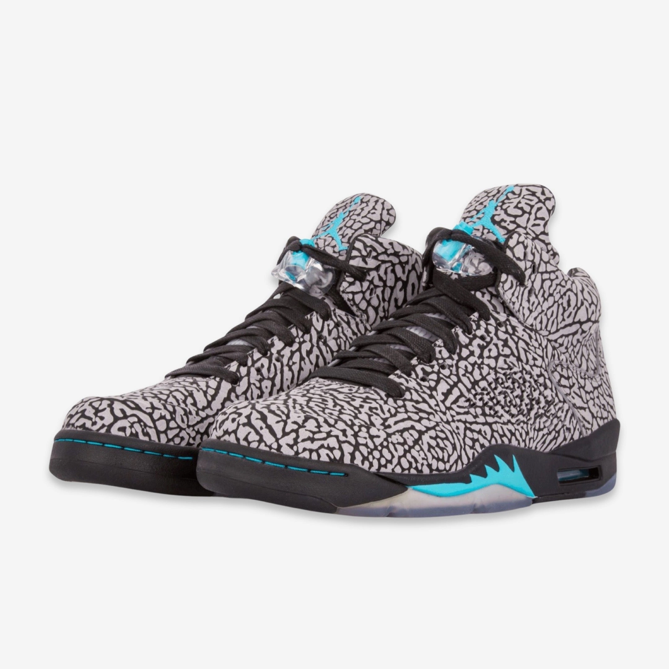 (Men's) Air Jordan 5 Retro 3Lab5 'Gamma Blue' (2013) 599581-007 Air Jordan 5 Mesh Panel Basketball Shoes