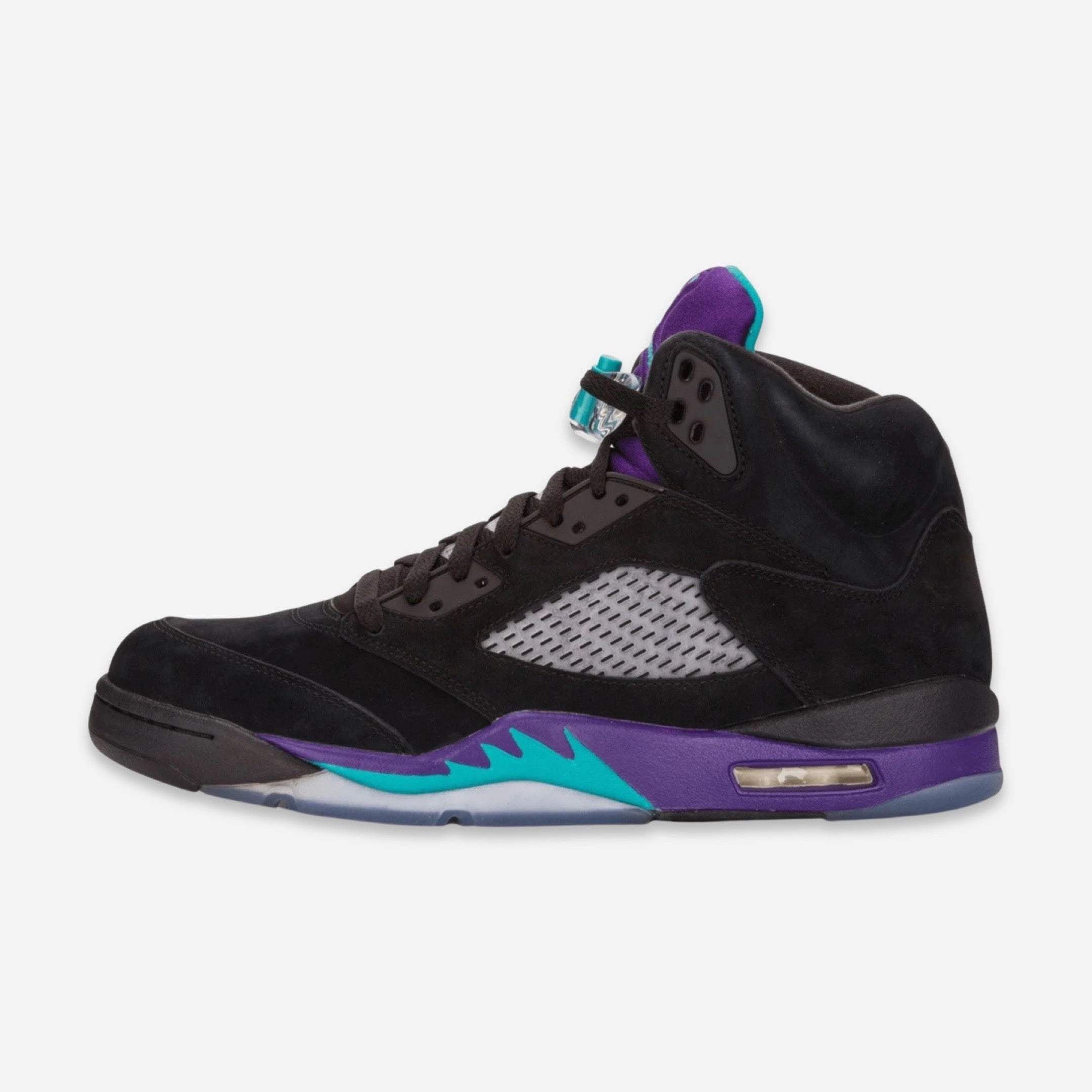 (Men's) Air Jordan 5 Retro 'Black Grape' (2013) 136027-007 Air Jordan 5 shoes with mesh panel details