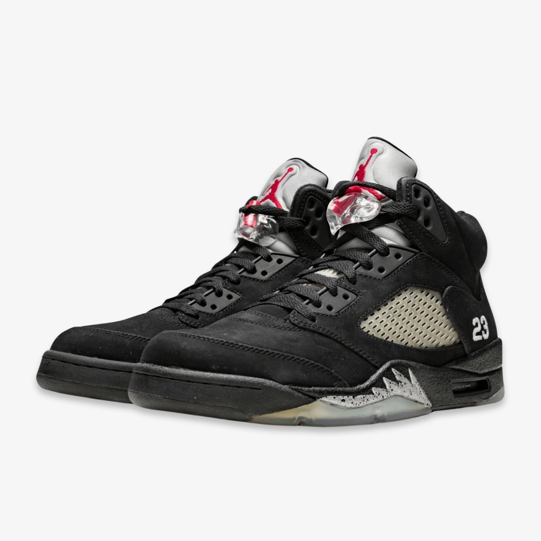 (Men's) Air Jordan 5 Retro 'Black Metallic' (2011) 136027-010 Air Jordan 5 Mesh Panel Basketball Shoes
