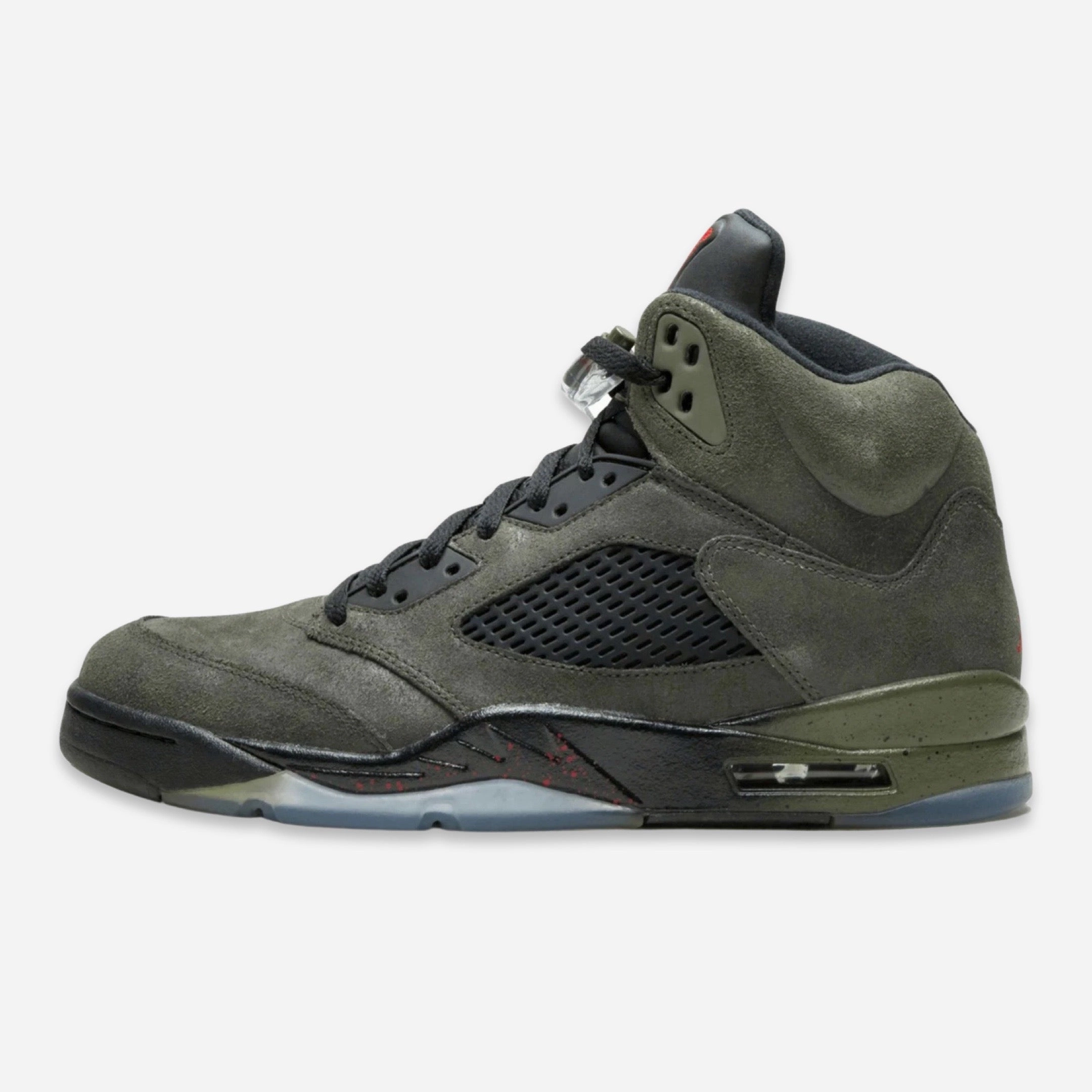 (Men's) Air Jordan 5 Retro 'Fear' (2013) 626971-350 Air Jordan 5 shoes with mesh panel details