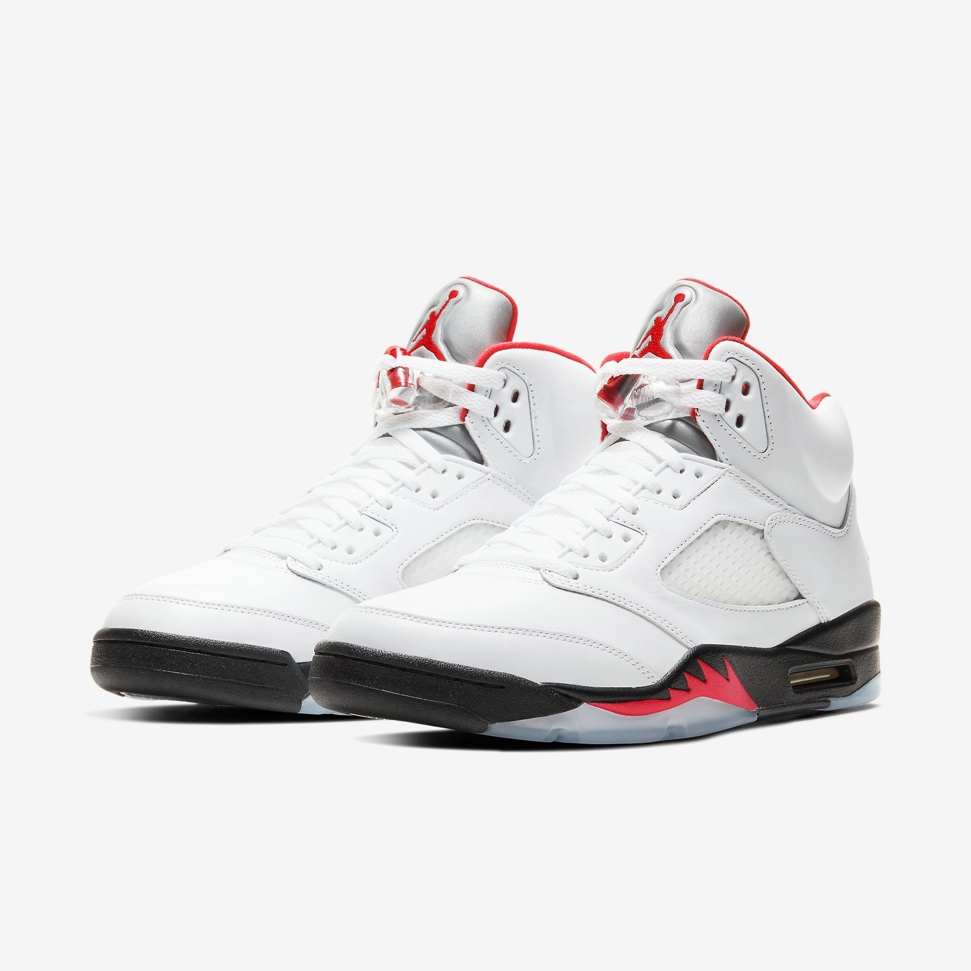 (Men's) Air Jordan 5 Retro 'Fire Red' (2020) DA1911-102 Air Jordan 5 Mesh Panel Basketball Shoes