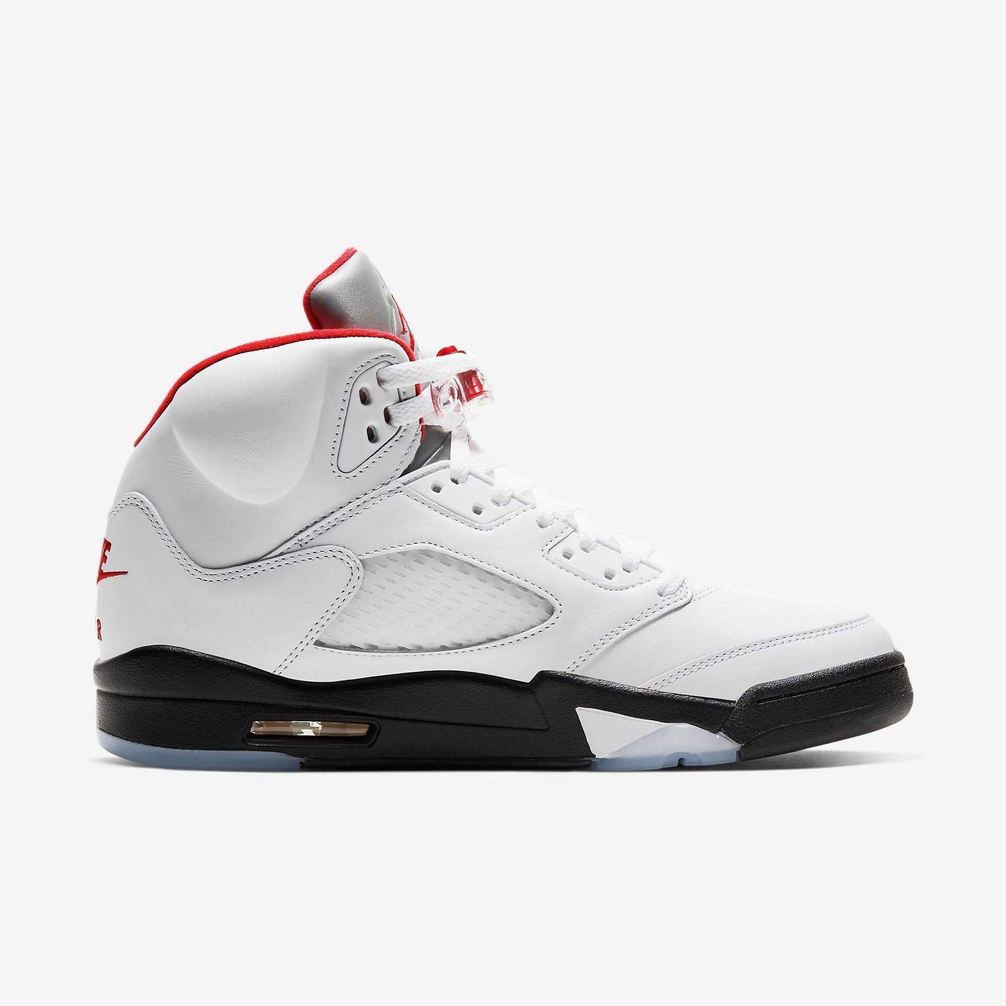 (Men's) Air Jordan 5 Retro 'Fire Red' (2020) DA1911-102 Air Jordan 5 Mesh Panel Basketball Shoes