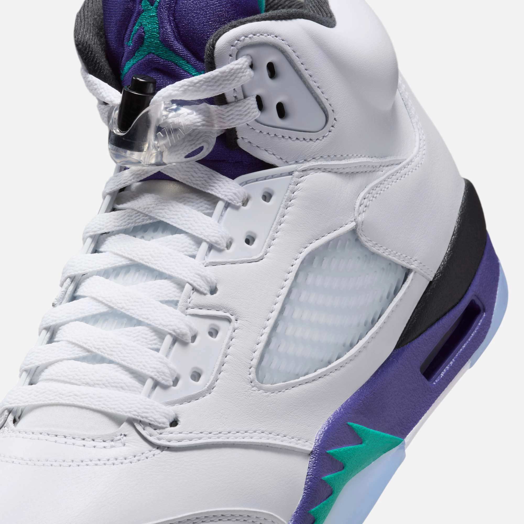 (Men's) Air Jordan 5 Retro 'Grape' (2025) HQ7978-100 Air Jordan 5 Mesh Panel Basketball Shoes