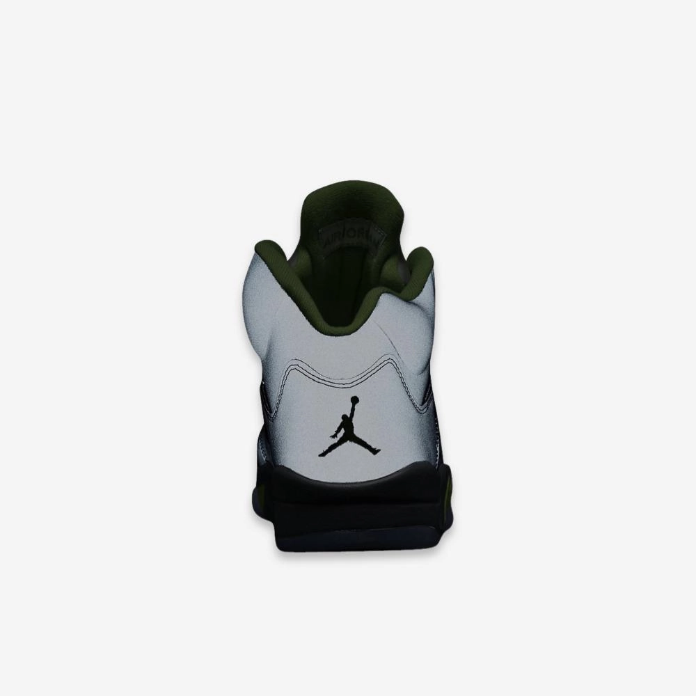 (Men's) Air Jordan 5 Retro 'Green Bean' (2022) DM9014-003 Air Jordan 5 Mesh Panel Basketball Shoes