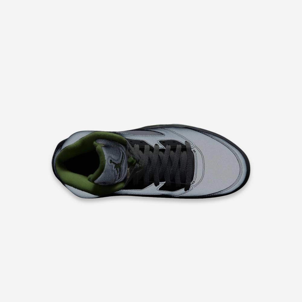 (Men's) Air Jordan 5 Retro 'Green Bean' (2022) DM9014-003 Air Jordan 5 Mesh Panel Basketball Shoes