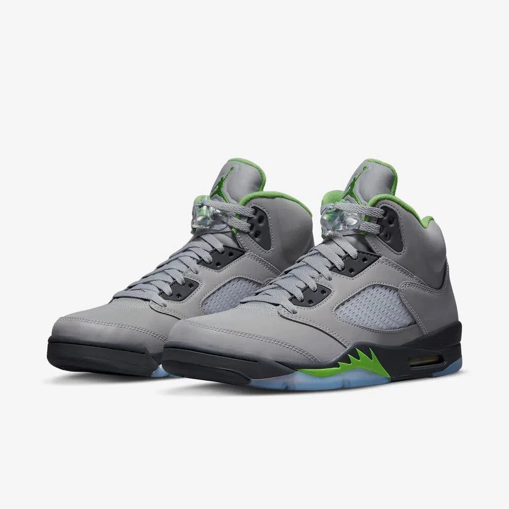 (Men's) Air Jordan 5 Retro 'Green Bean' (2022) DM9014-003 Air Jordan 5 Mesh Panel Basketball Shoes