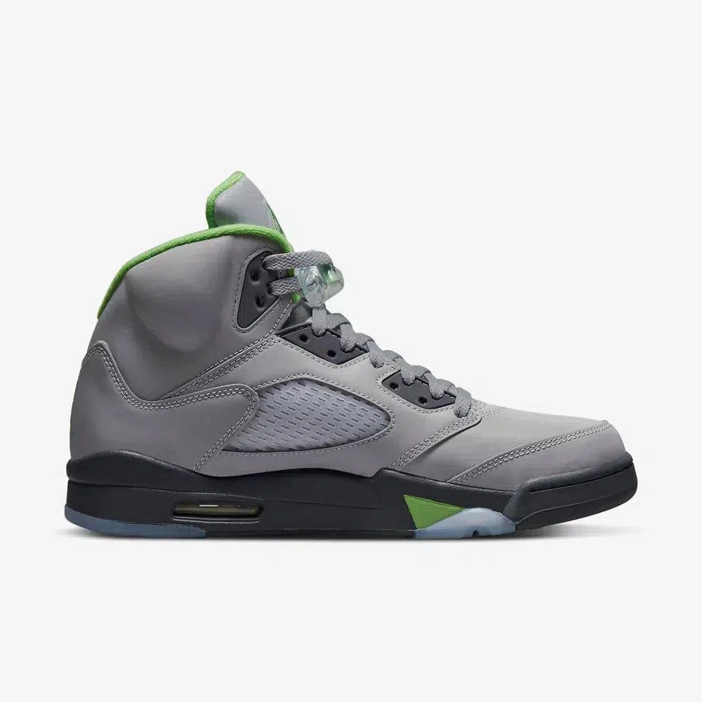(Men's) Air Jordan 5 Retro 'Green Bean' (2022) DM9014-003 Air Jordan 5 Mesh Panel Basketball Shoes