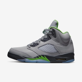 (Men's) Air Jordan 5 Retro 'Green Bean' (2022) DM9014-003 Air Jordan 5 shoes with mesh panel details