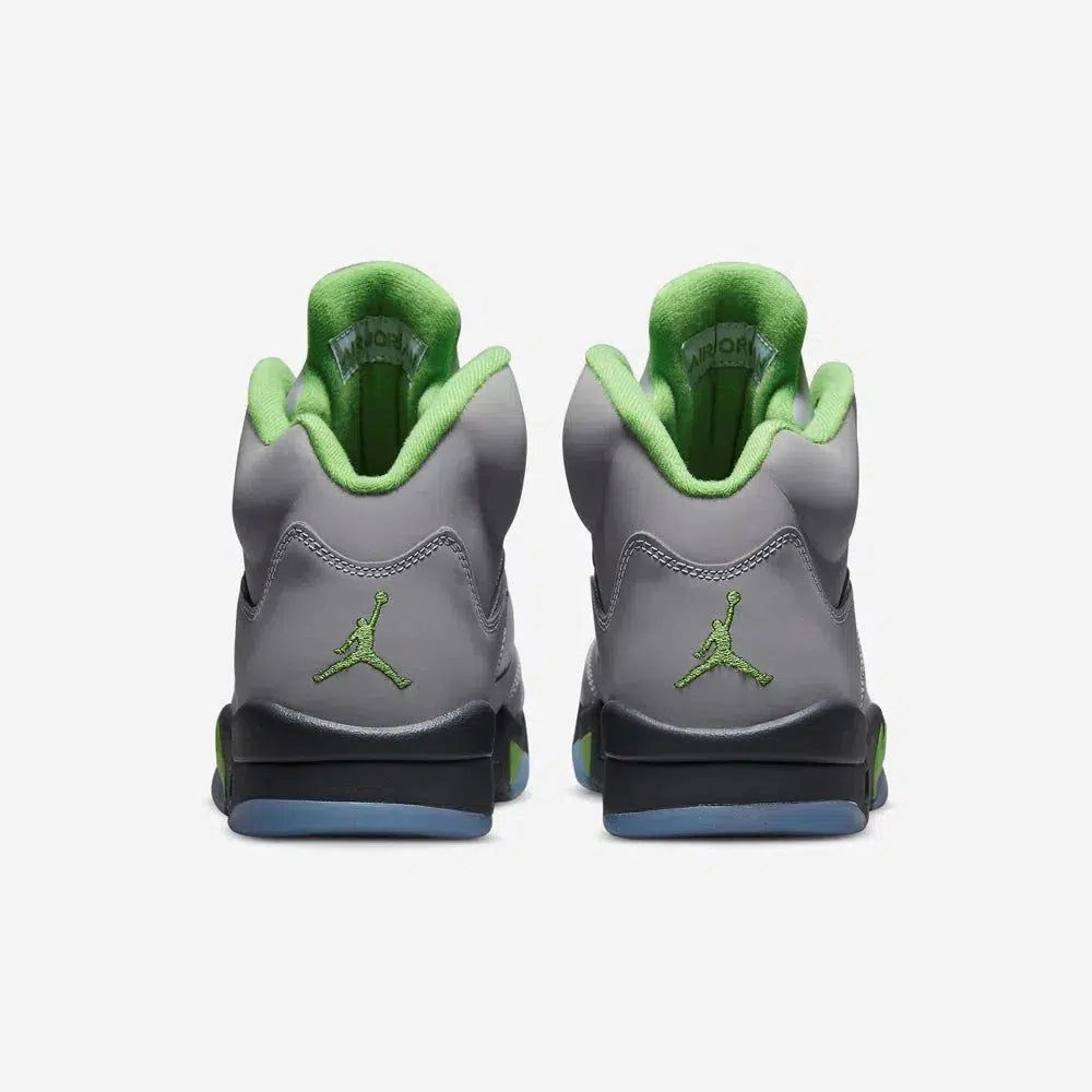 (Men's) Air Jordan 5 Retro 'Green Bean' (2022) DM9014-003 Air Jordan 5 Mesh Panel Basketball Shoes