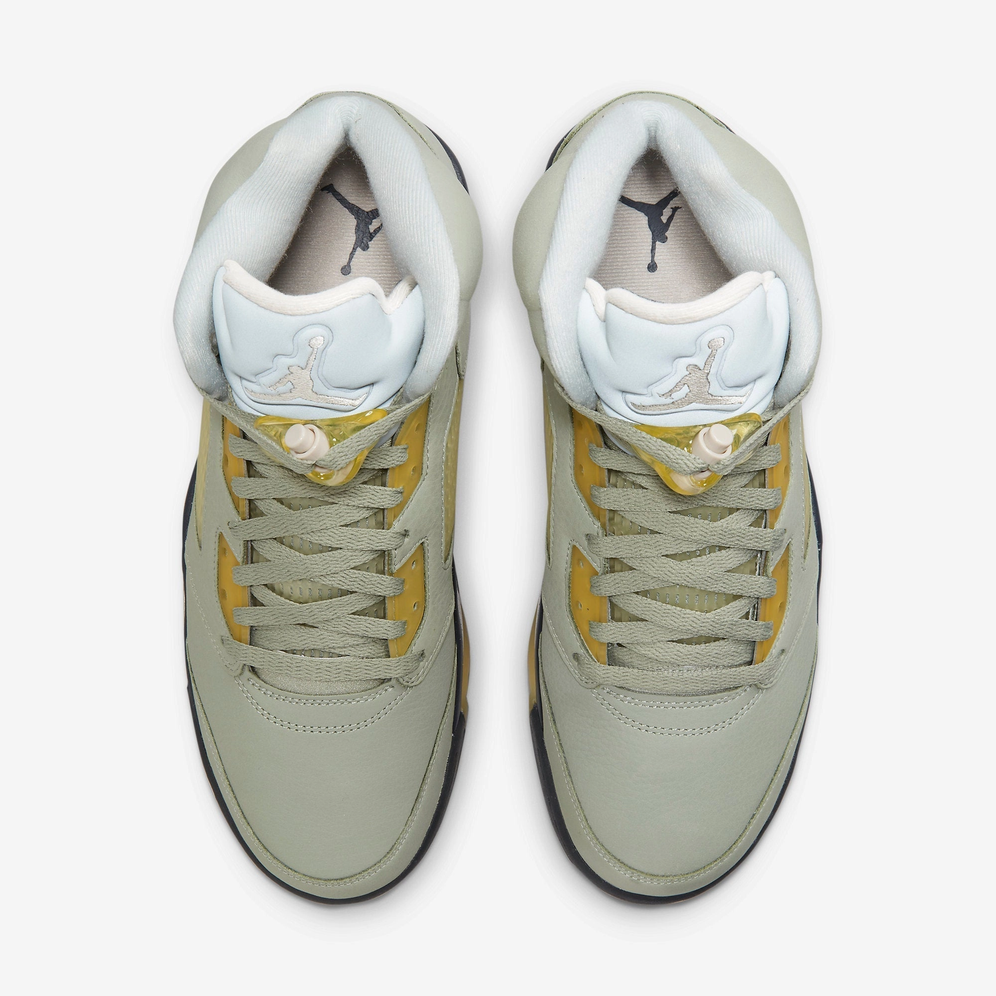 (Men's) Air Jordan 5 Retro 'Jade Horizon' (2022) DC7501-300 Air Jordan 5 Mesh Panel Basketball Shoes