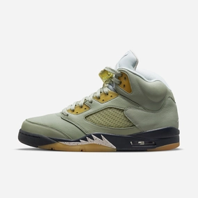 (Men's) Air Jordan 5 Retro 'Jade Horizon' (2022) DC7501-300 Air Jordan 5 shoes with mesh panel details