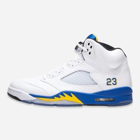 (Men's) Air Jordan 5 Retro 'Laney' (2013) 136027-189 Air Jordan 5 shoes with mesh panel details
