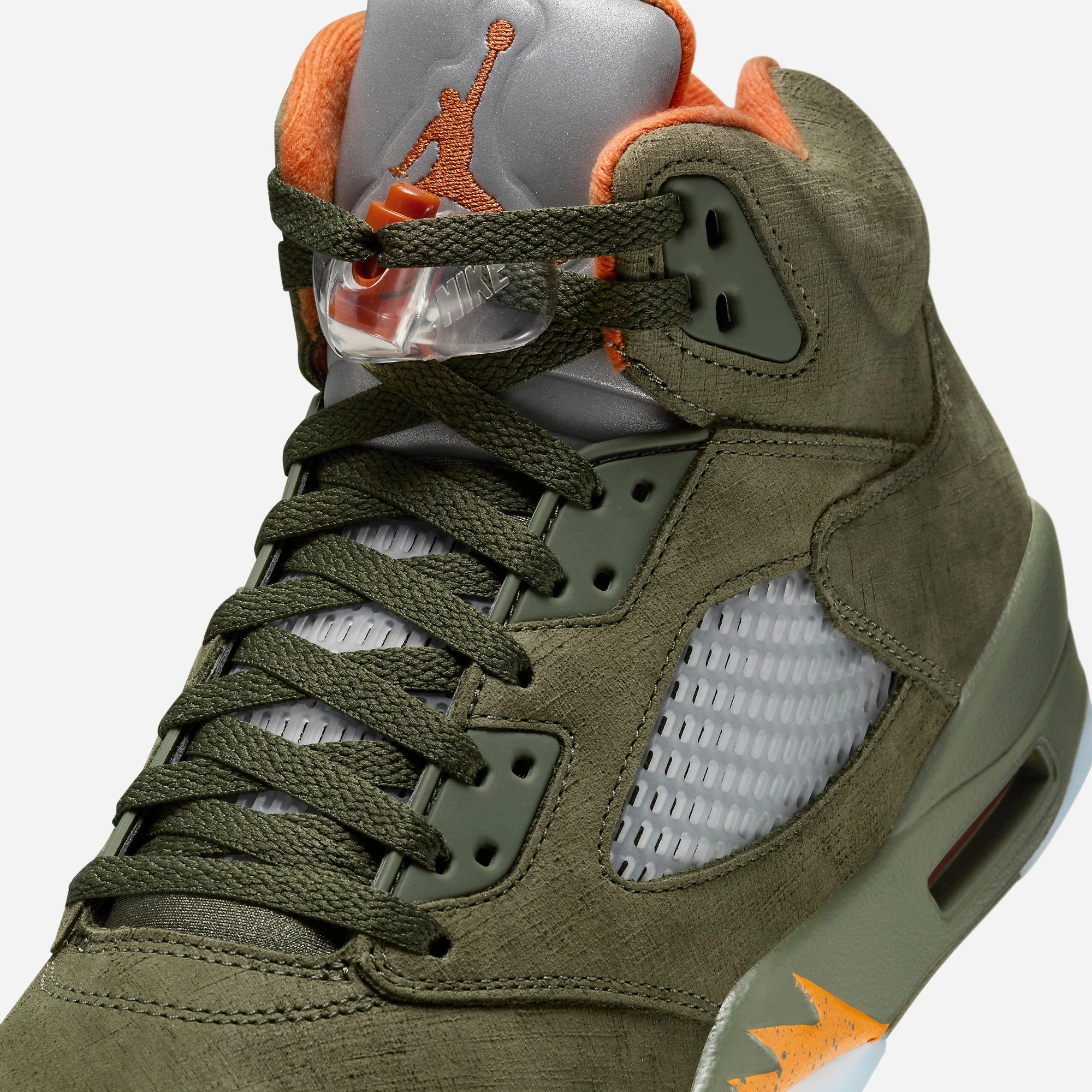 (Men's) Air Jordan 5 Retro 'Olive' (2024) DD0587-308 Air Jordan 5 Mesh Panel Basketball Shoes