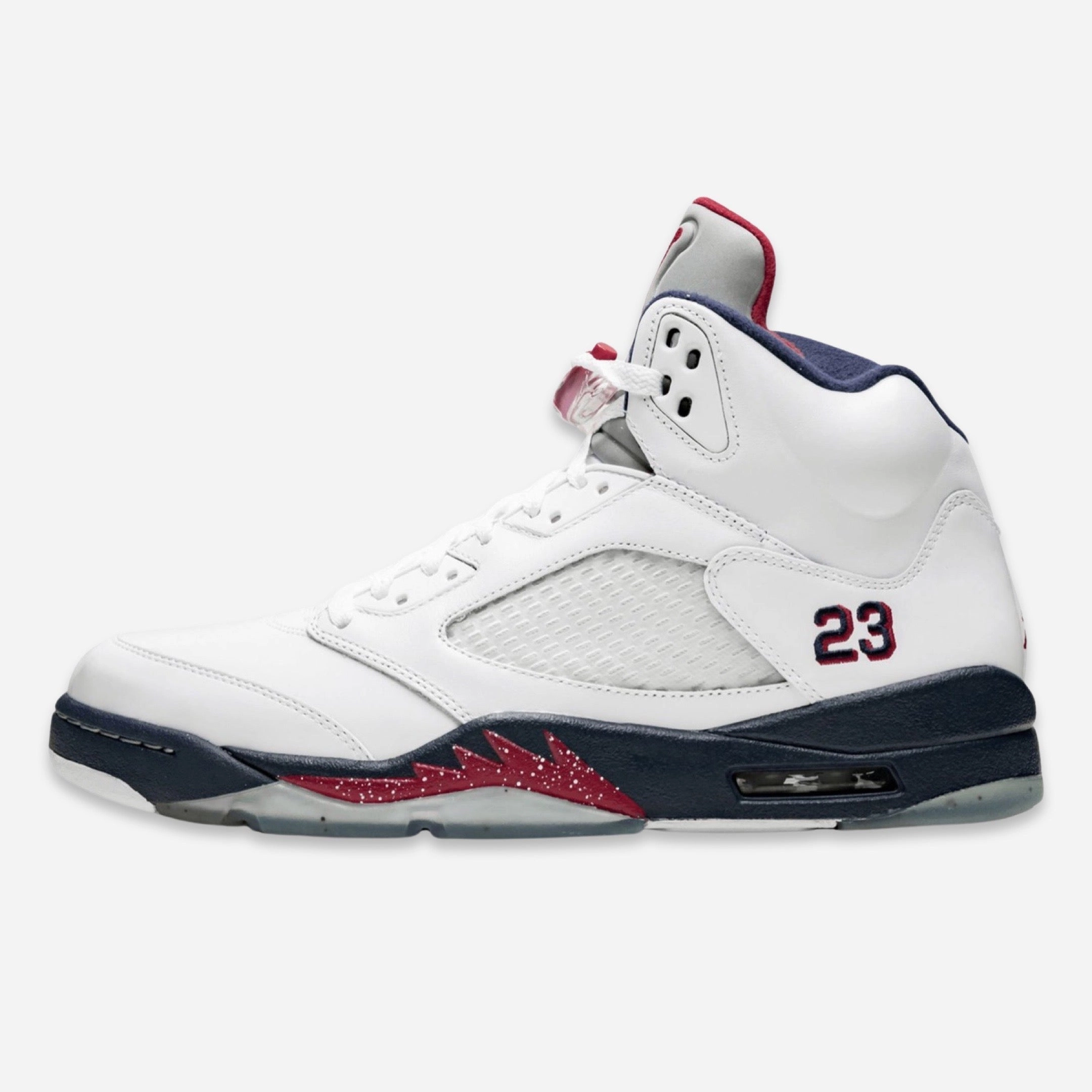 (Men's) Air Jordan 5 Retro 'Olympic' (2011) 136027-103 Air Jordan 5 shoes with mesh panel details