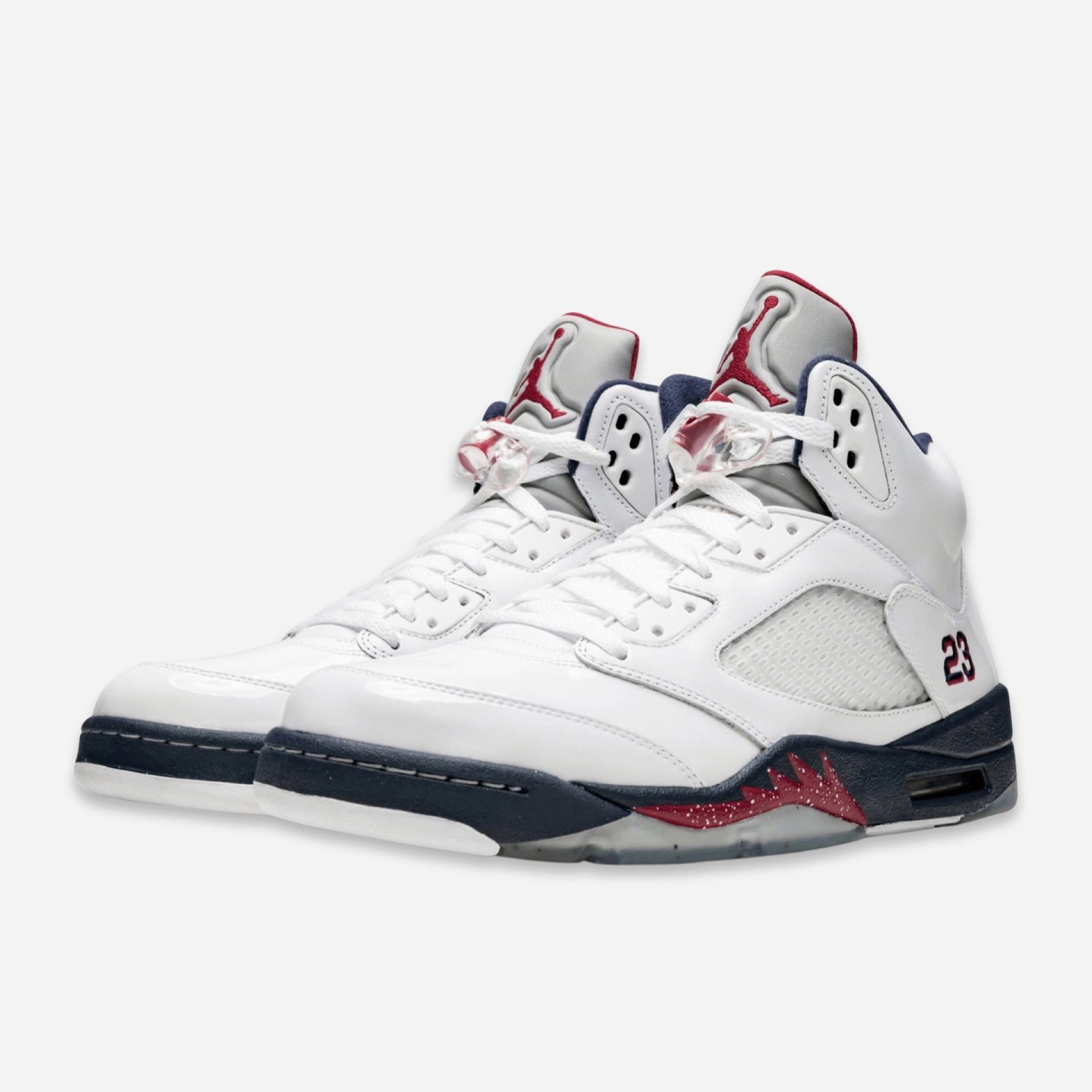 (Men's) Air Jordan 5 Retro 'Olympic' (2011) 136027-103 Air Jordan 5 Mesh Panel Basketball Shoes