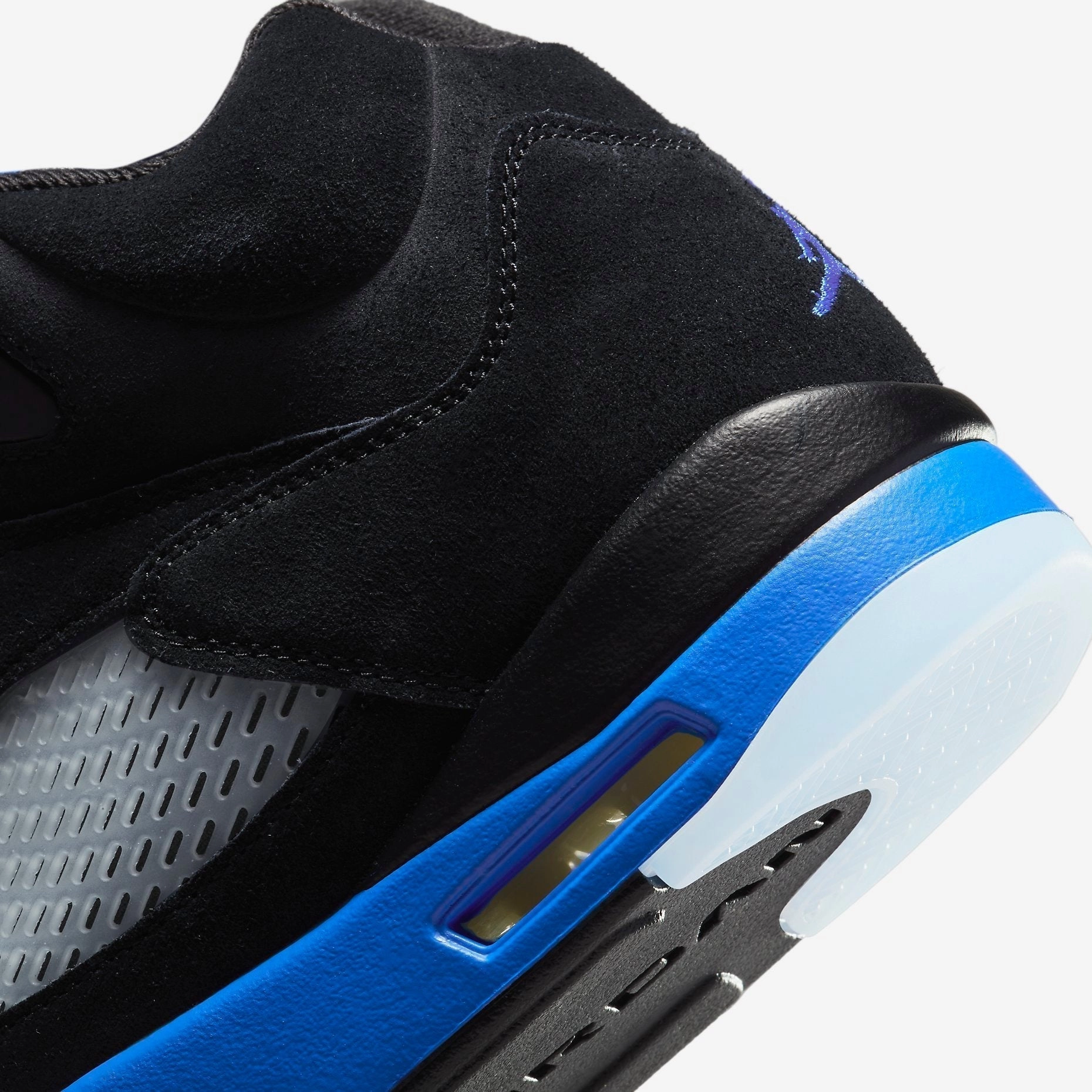 (Men's) Air Jordan 5 Retro 'Racer Blue' (2022) CT4838-004 Air Jordan 5 Mesh Panel Basketball Shoes