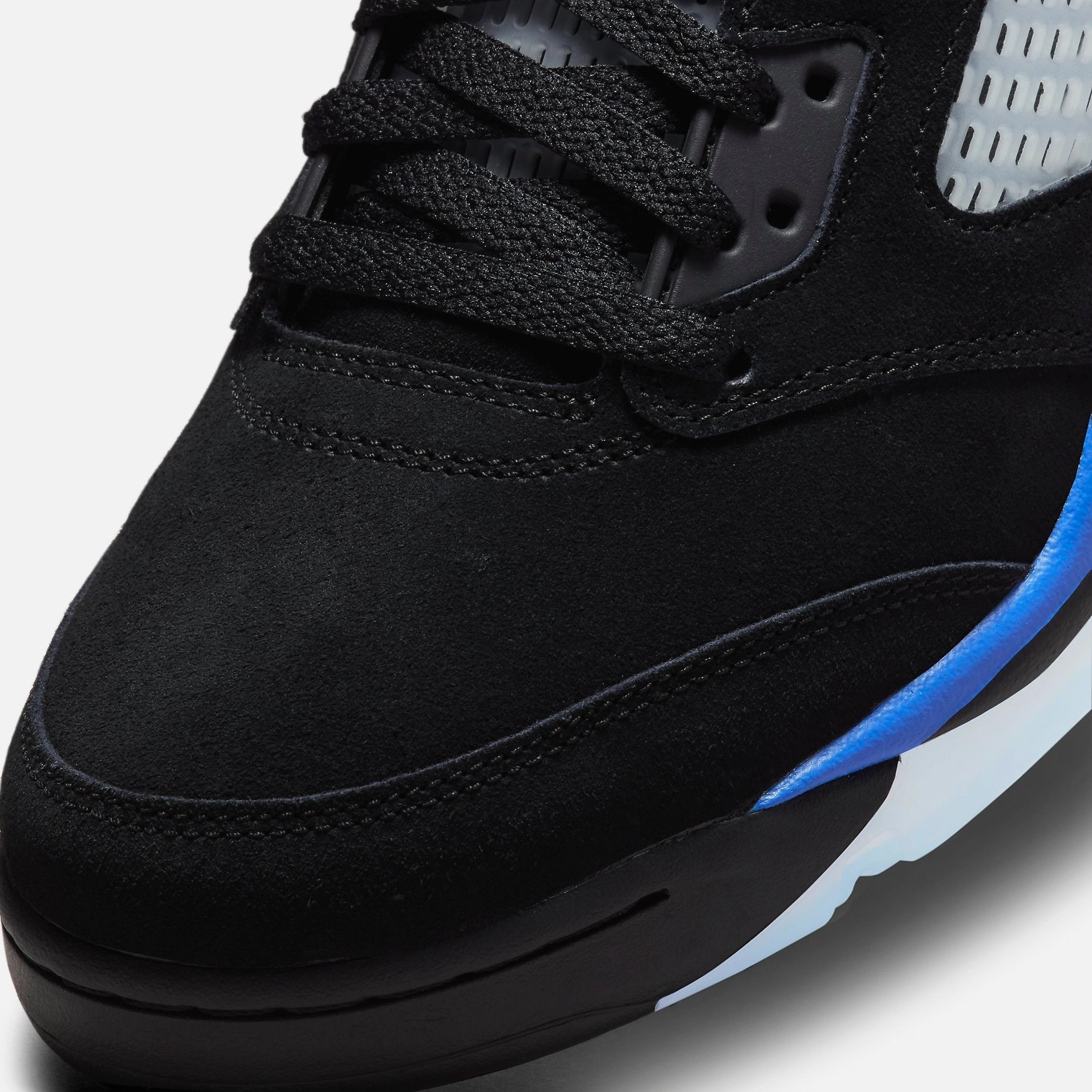 (Men's) Air Jordan 5 Retro 'Racer Blue' (2022) CT4838-004 Air Jordan 5 Mesh Panel Basketball Shoes