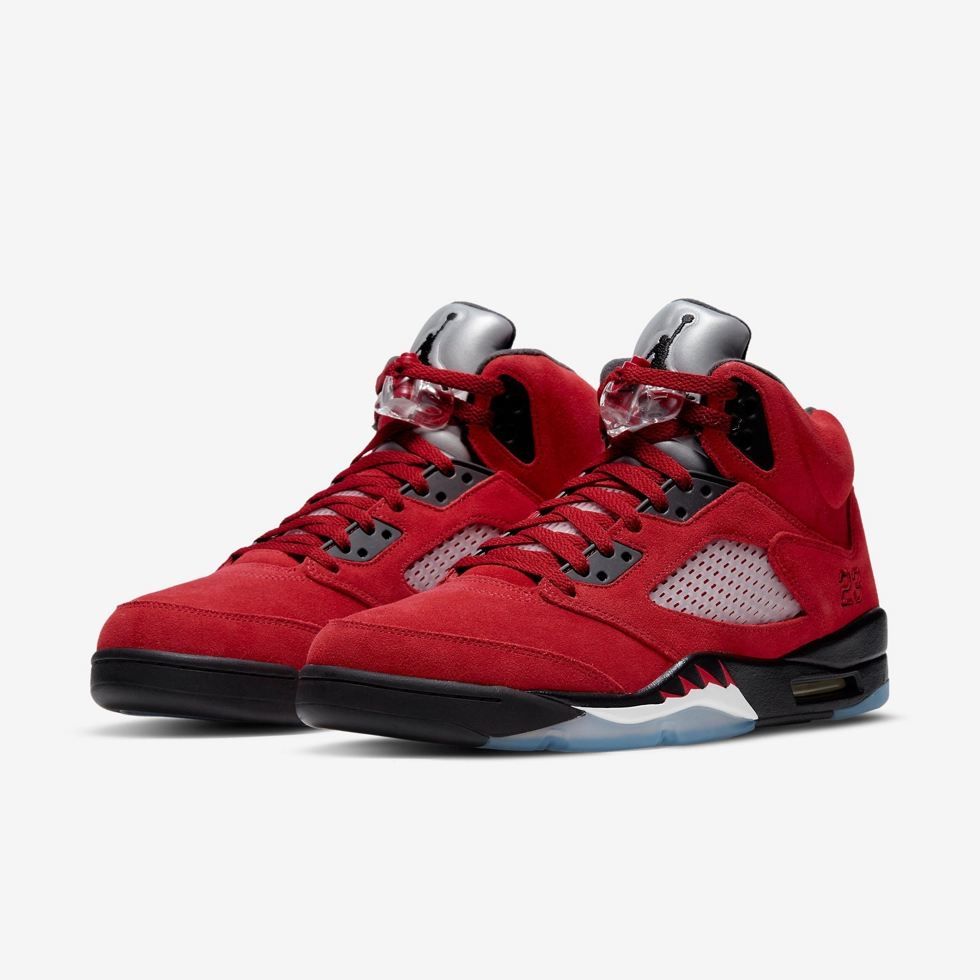 (Men's) Air Jordan 5 Retro 'Raging Bull / Toro Bravo' (2021) DD0587-600 Air Jordan 5 Mesh Panel Basketball Shoes