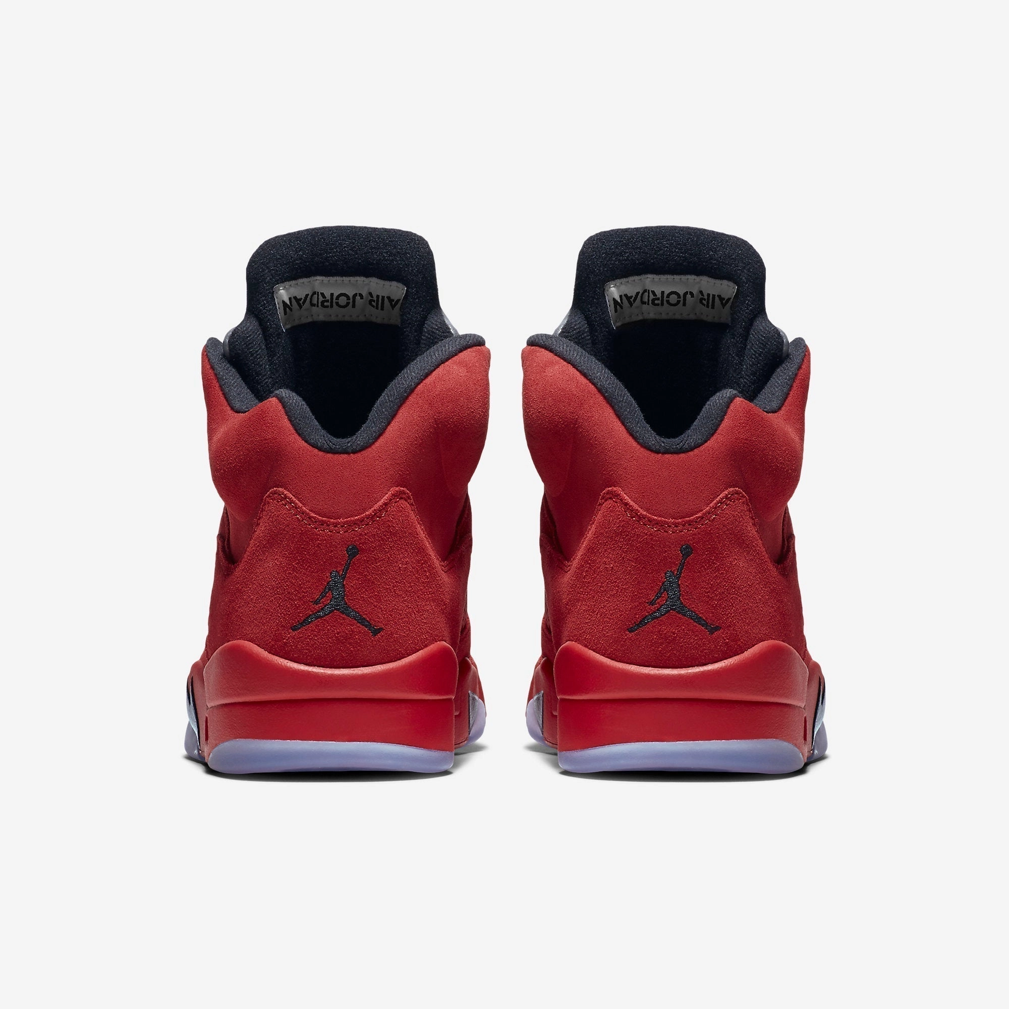 (Men's) Air Jordan 5 Retro 'Red Suede' (2017) 136027-602 Air Jordan 5 Mesh Panel Basketball Shoes