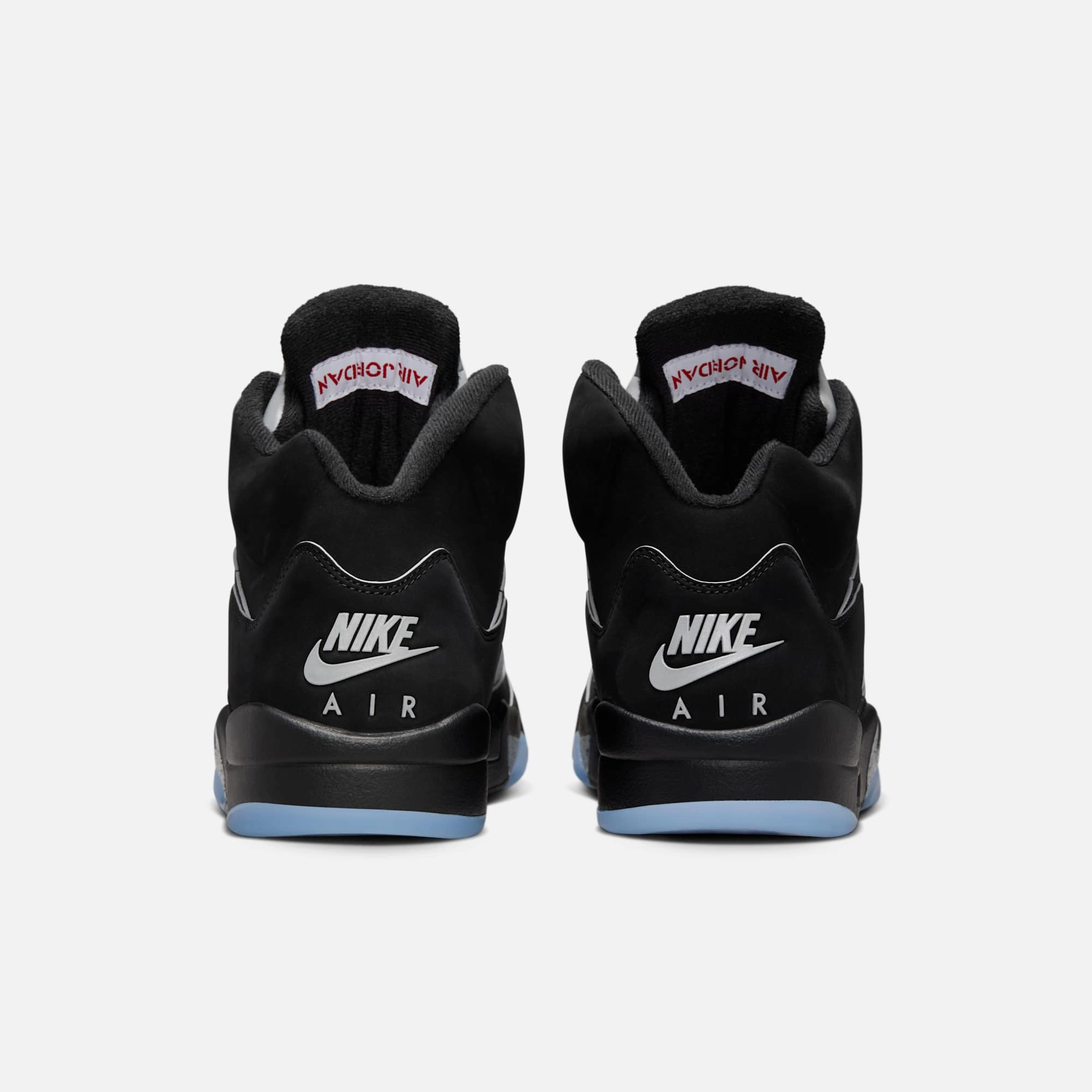 (Men's) Air Jordan 5 Retro 'Reimagined Black / Metallic Silver' (2025) HF3975-001 Air Jordan 5 Mesh Panel Basketball Shoes