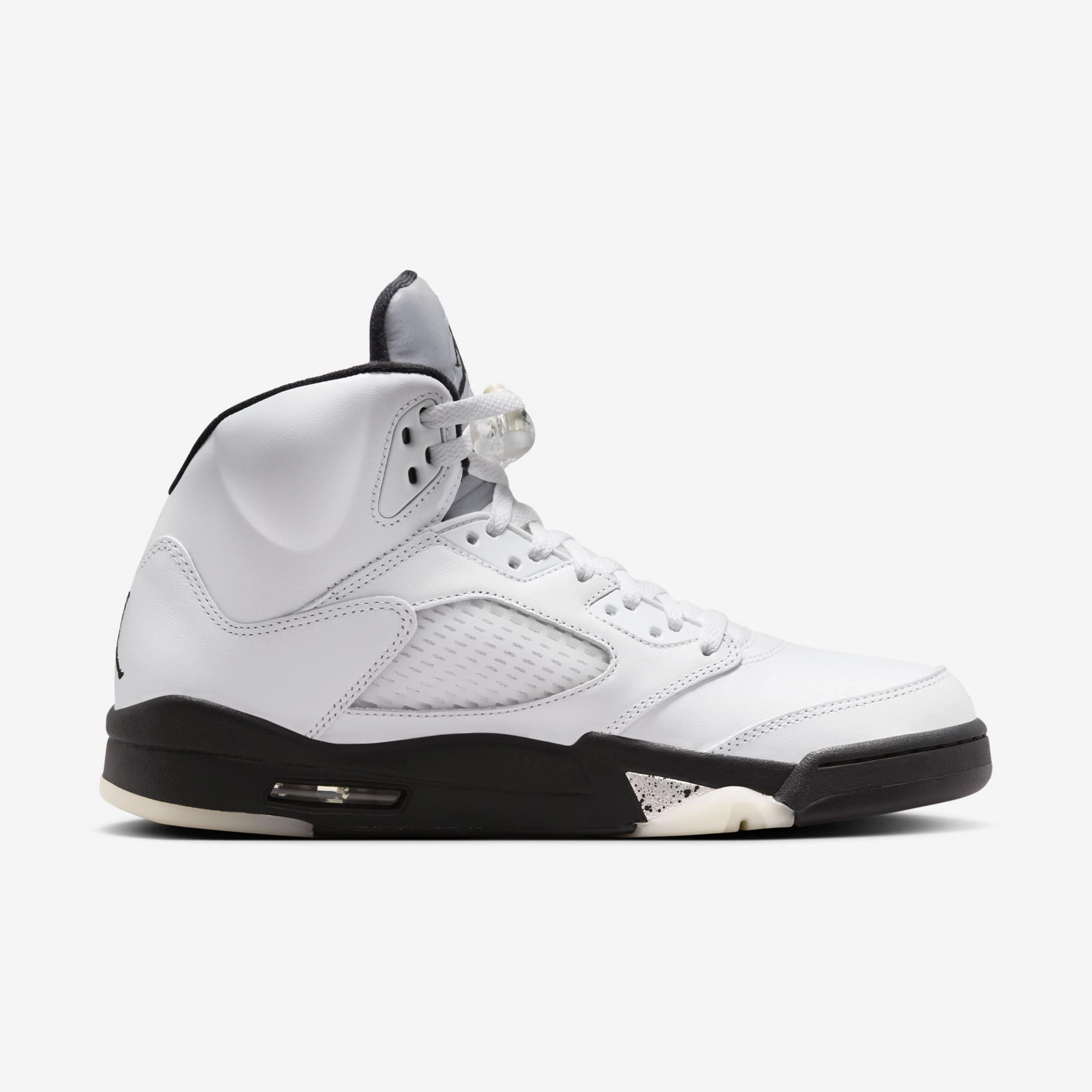 (Men's) Air Jordan 5 Retro 'Reverse Metallic / Oreo 2.0' (2024) DD0587-110 Air Jordan 5 Mesh Panel Basketball Shoes