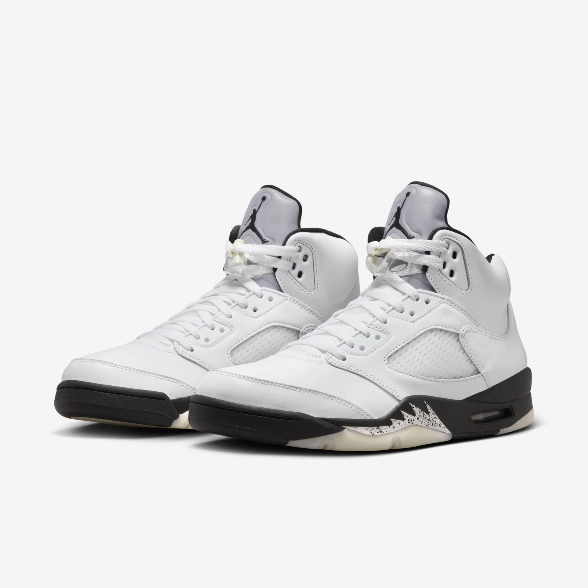 (Men's) Air Jordan 5 Retro 'Reverse Metallic / Oreo 2.0' (2024) DD0587-110 Air Jordan 5 Mesh Panel Basketball Shoes