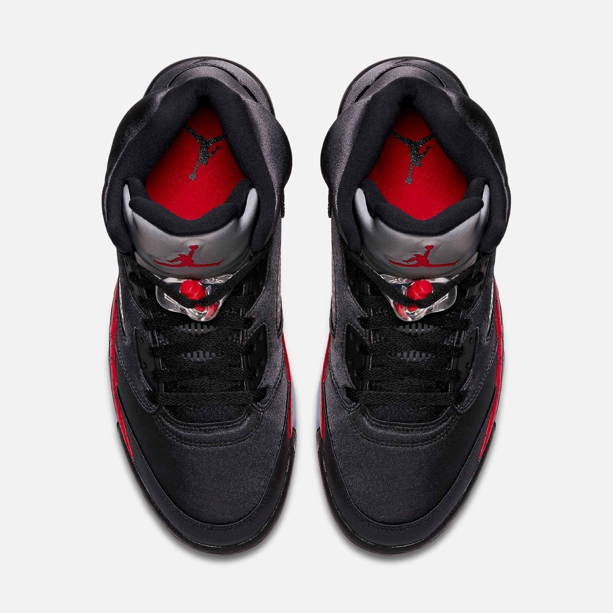 (Men's) Air Jordan 5 Retro 'Satin Bred' (2018) 136027-006 Air Jordan 5 Mesh Panel Basketball Shoes