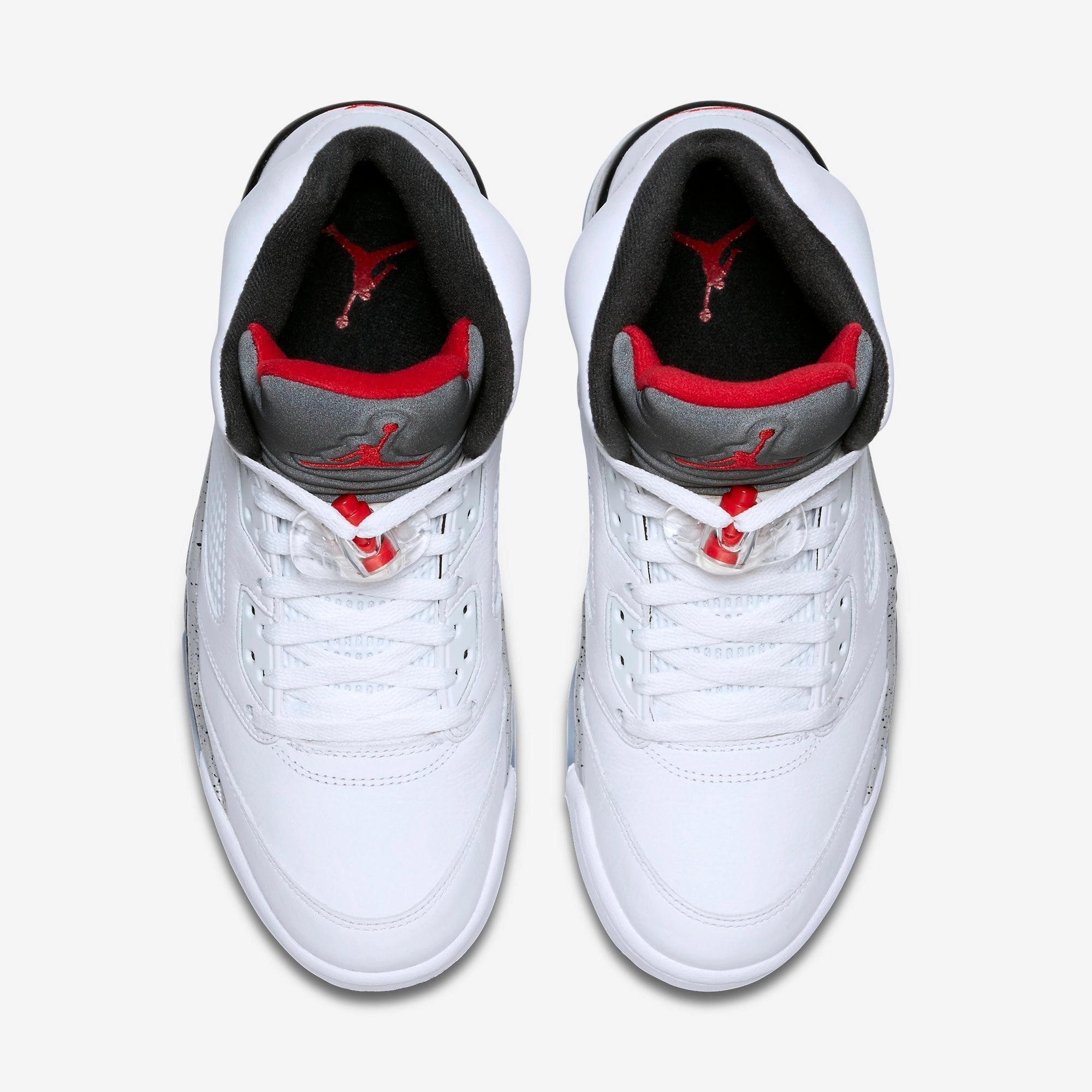 (Men's) Air Jordan 5 Retro 'White Cement' (2017) 136027-104 Air Jordan 5 Mesh Panel Basketball Shoes