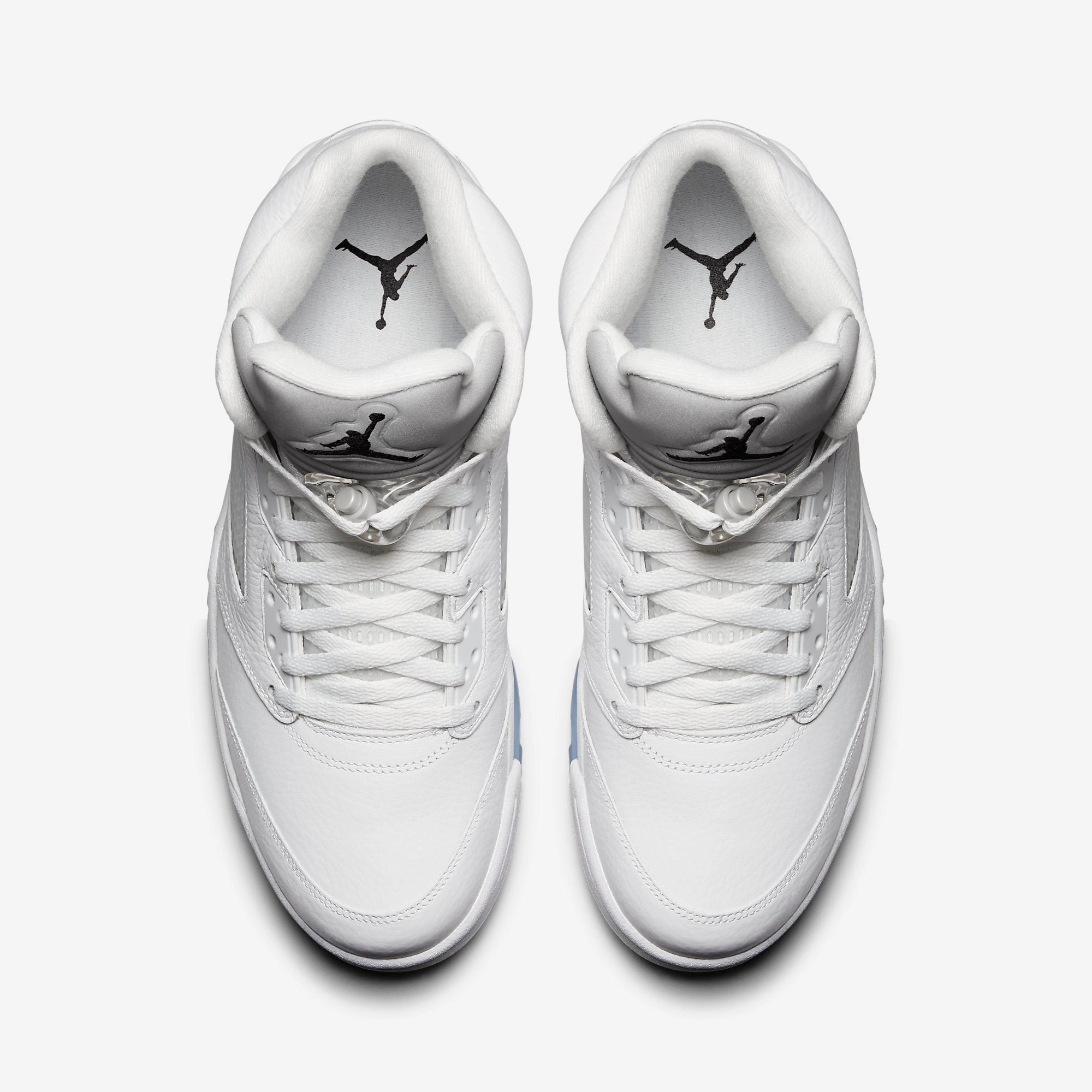 (Men's) Air Jordan 5 Retro 'White Metallic' (2015) 136027-130 Air Jordan 5 Mesh Panel Basketball Shoes