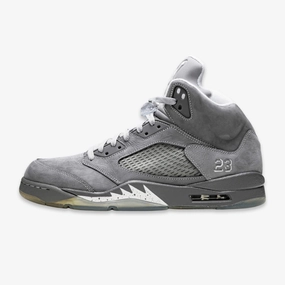 (Men's) Air Jordan 5 Retro 'Wolf Grey' (2011) 136027-005 Air Jordan 5 shoes with mesh panel details